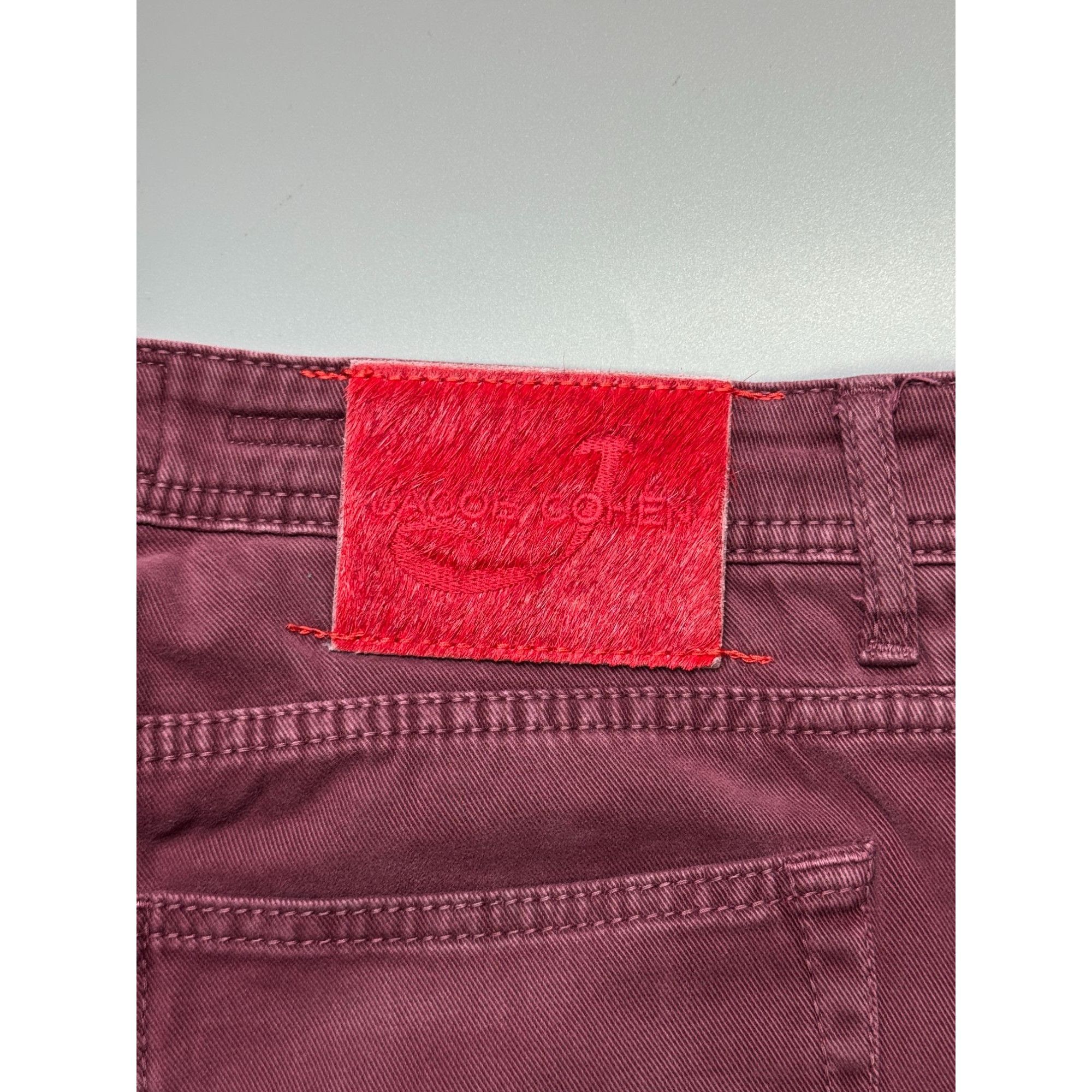 Jacob Cohen Jacob Cohen Red Denim Jeans Pants (Y1104) Size US 35 - 17 Thumbnail
