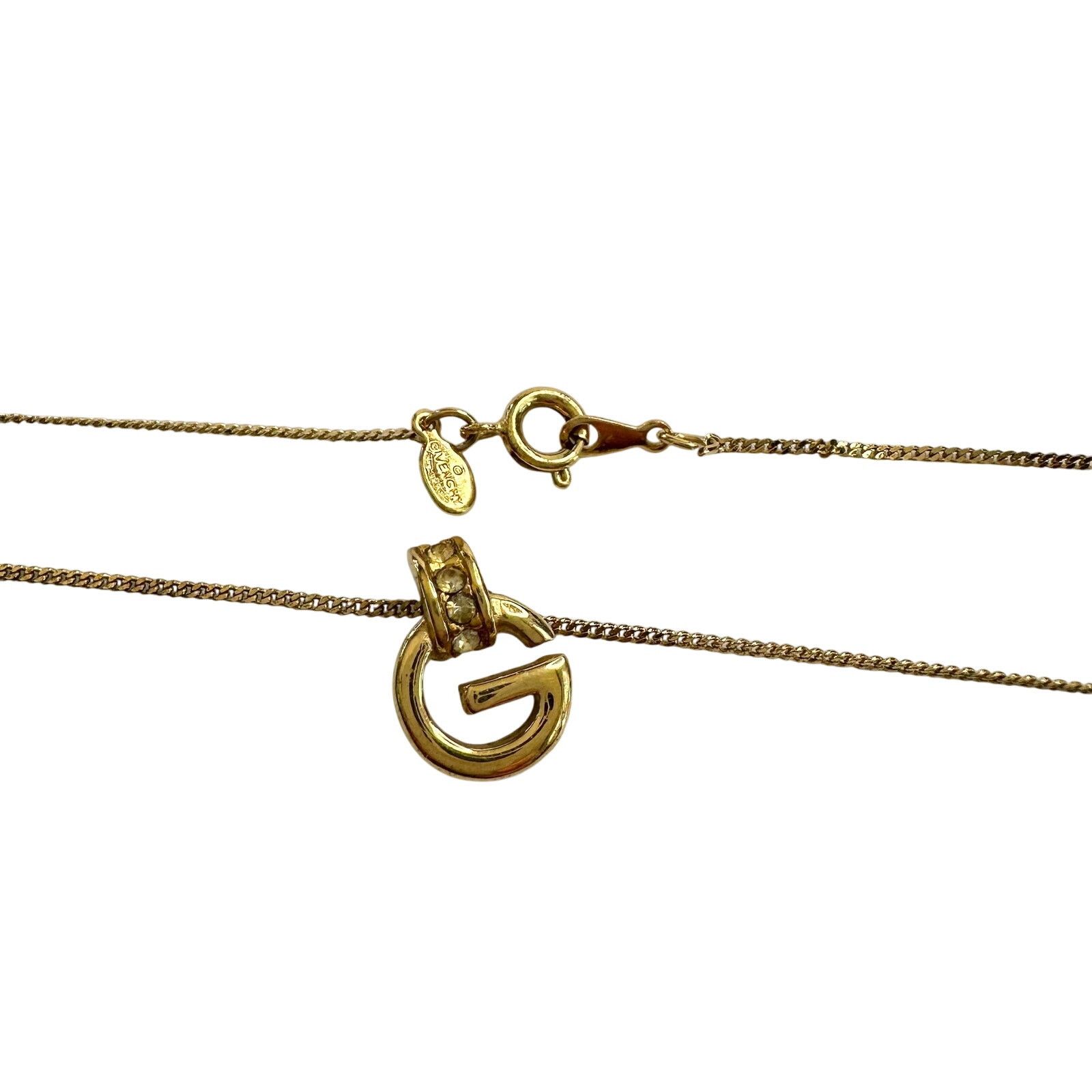 Givenchy Vintage Givenchy Rounded "G" Necklace Gold Plated Size ONE SIZE - 3 Thumbnail