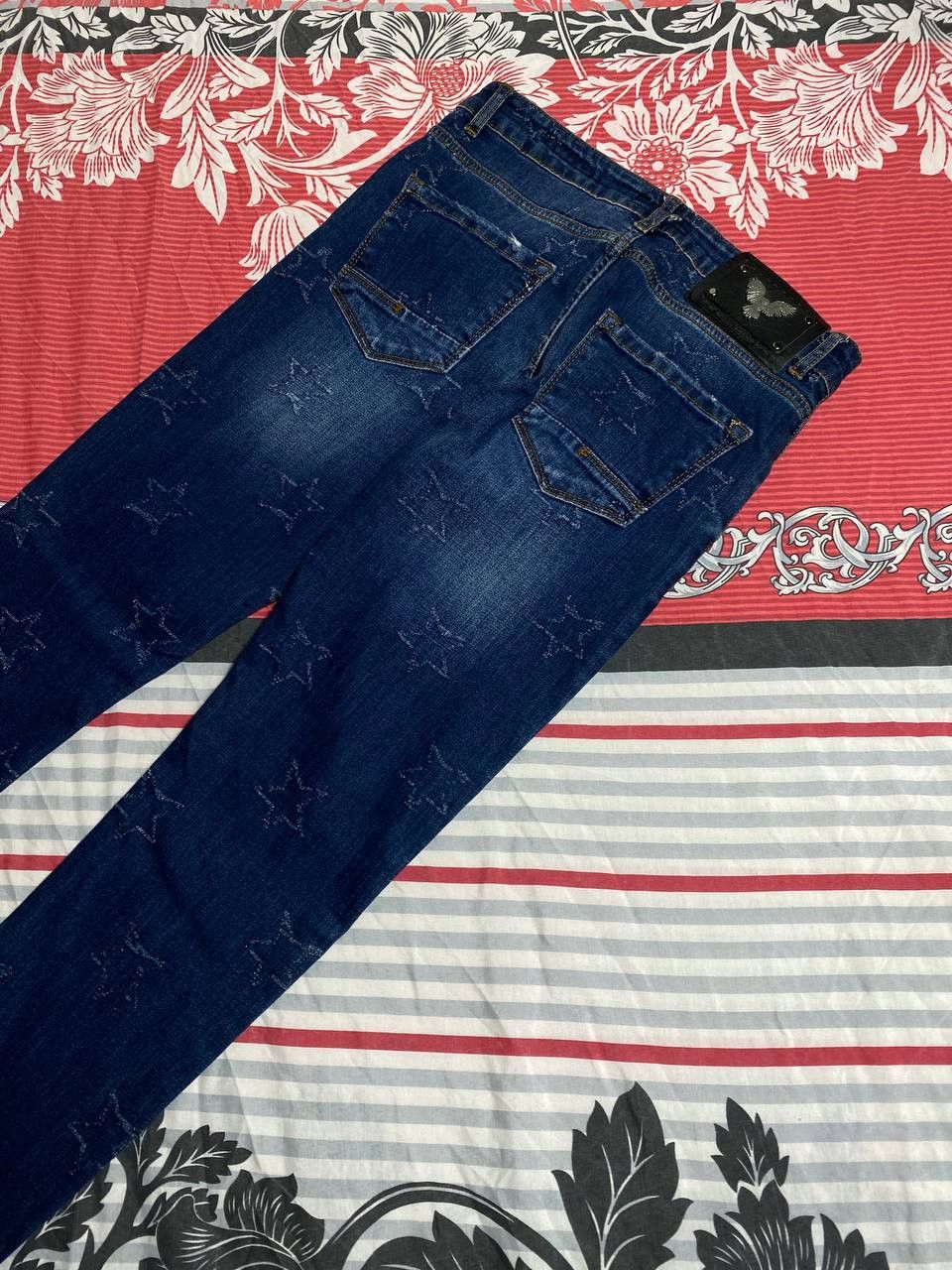 Japanese Brand Crazy Crash Dirty Baggy Faded Jean Japan Avant Garde Style Size US 30 / EU 46 - 8 Thumbnail