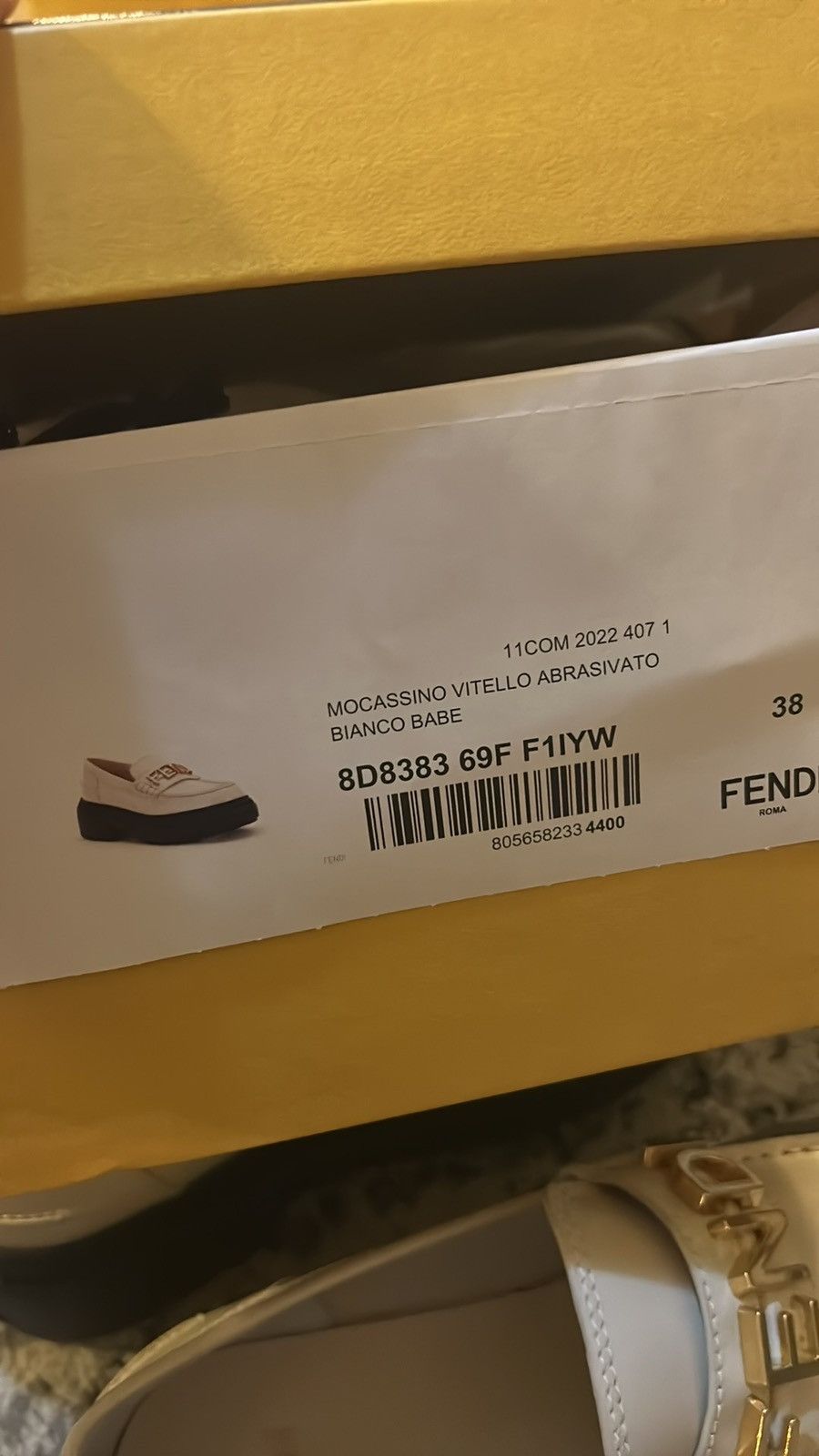 Fendi FENDI Vitello Abrasivato Fendigraphy 50mm Loafers Size US 8 / IT 38 - 7 Thumbnail