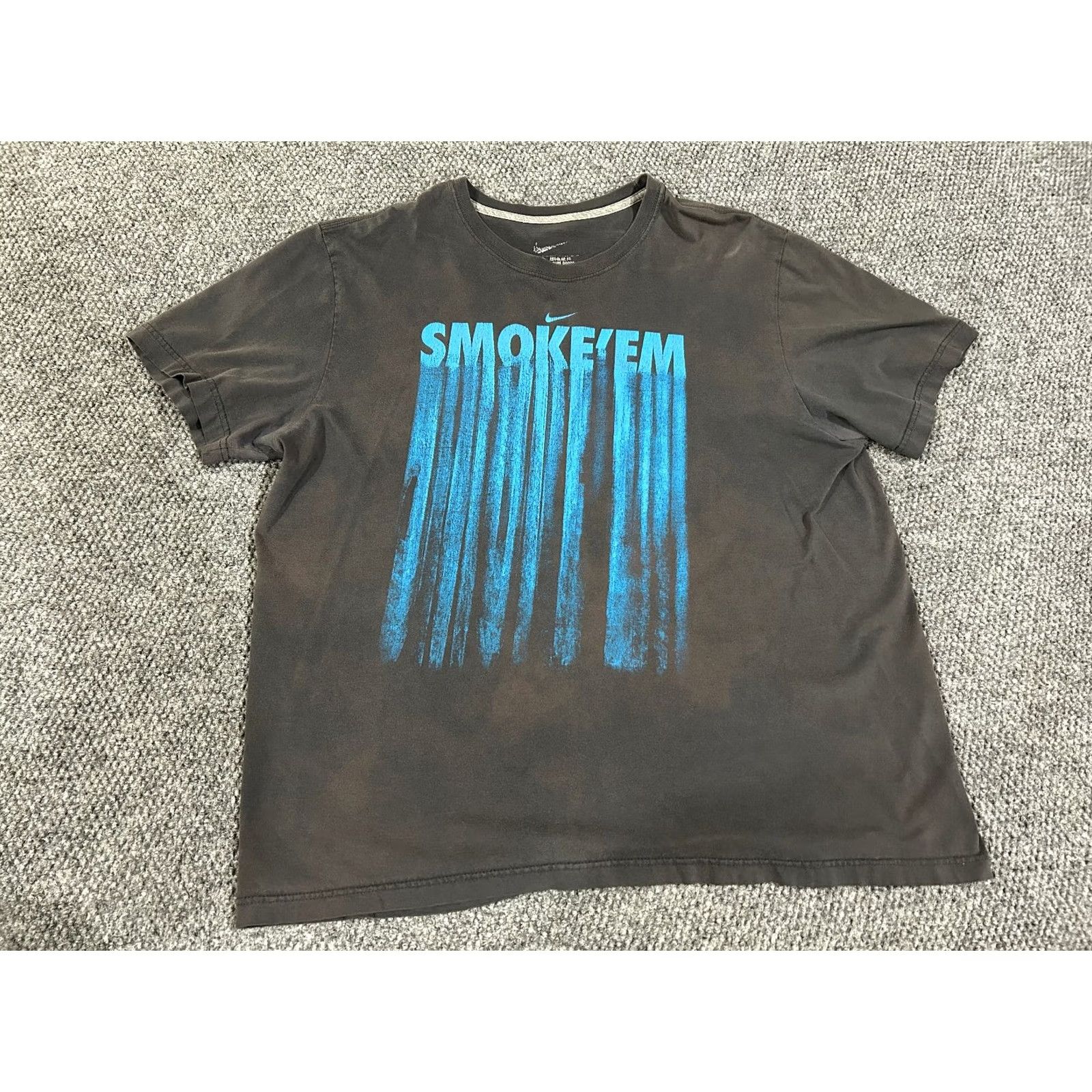 Nike Nike graphic t shirt Mens L gray blue Wet Knows streetwear Shirt Size US L / EU 52-54 / 3 - 2 Thumbnail