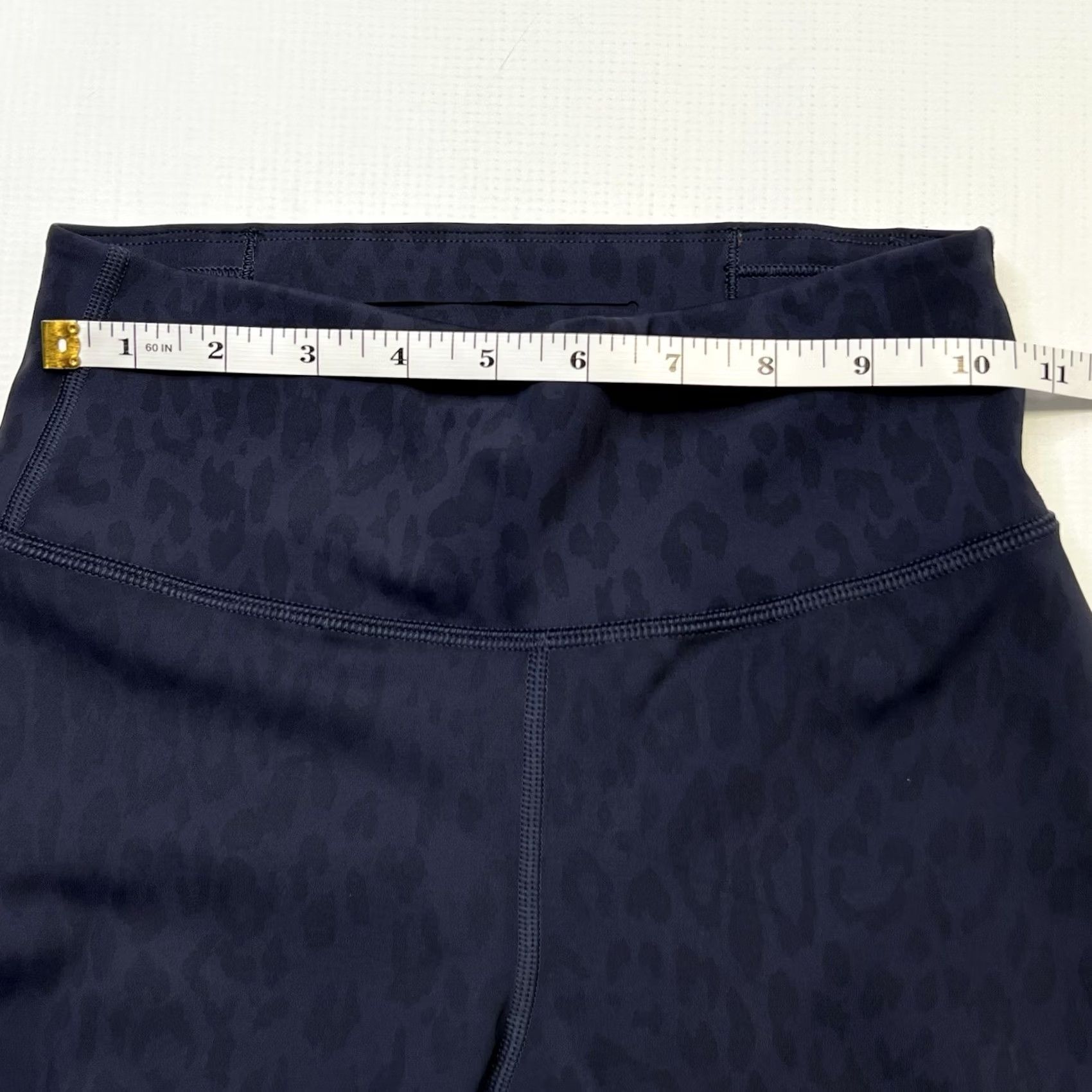 Commission Mission Leggings Womens XS Blue Cheetah Print Peloton Athletic Ankle Slimming Pockets Quick Dry Yoga Gym & Training Size 26" / US 2 / IT 38 - 6 Thumbnail