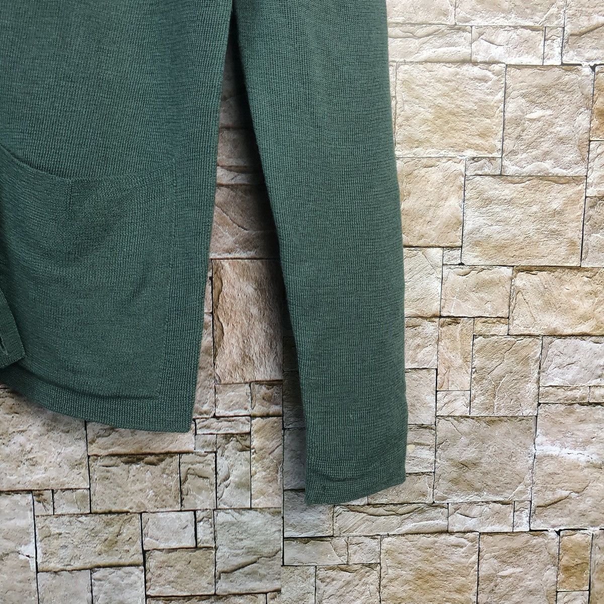Vintage Les Halles Green Cardigan Knitwear #A163 Size S / US 4 / IT 40 - 8 Thumbnail