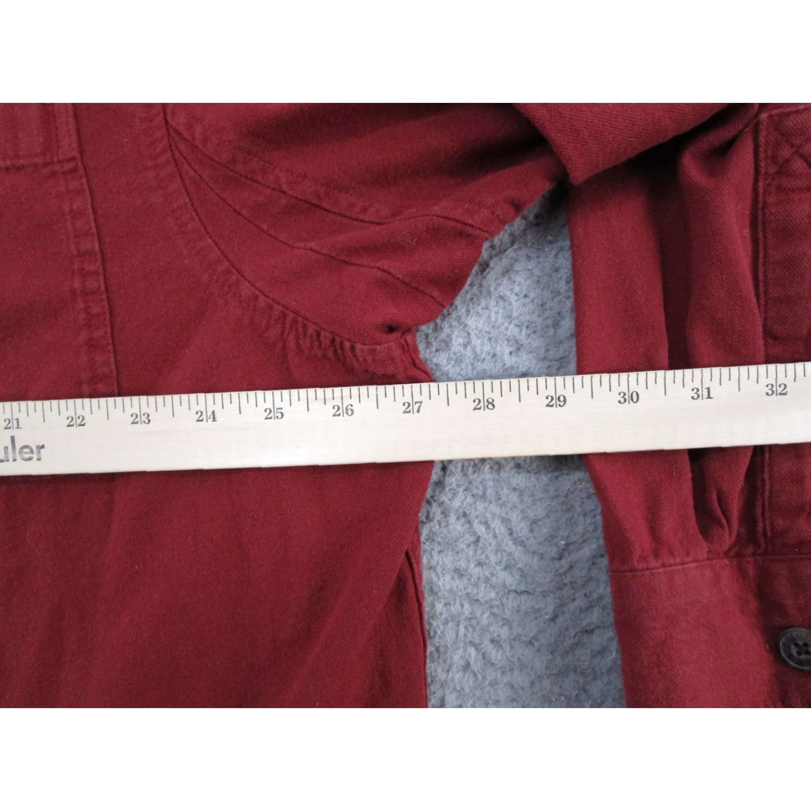 Duluth Trading Company Duluth Trading Co Men's Flannel Button-Down Shirt Red XL Cotton Pockets Heavy Plaid Casual Workwear Button-Up Size US XL / EU 56 / 4 - 4 Thumbnail