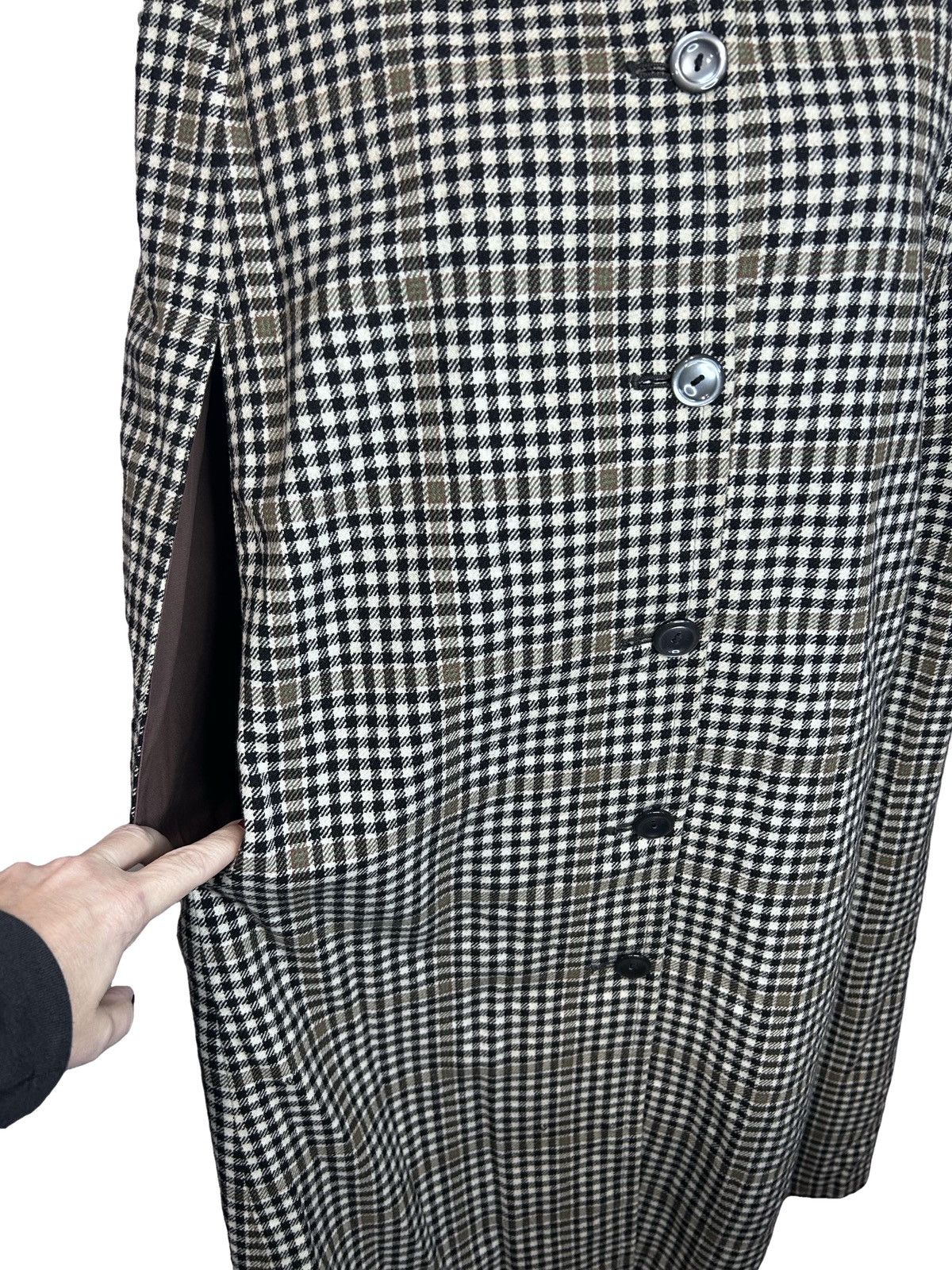 Other Vintage plaid reversible Cape Coat Size sm-m Black and Beige Size M / US 6-8 / IT 42-44 - 5 Thumbnail