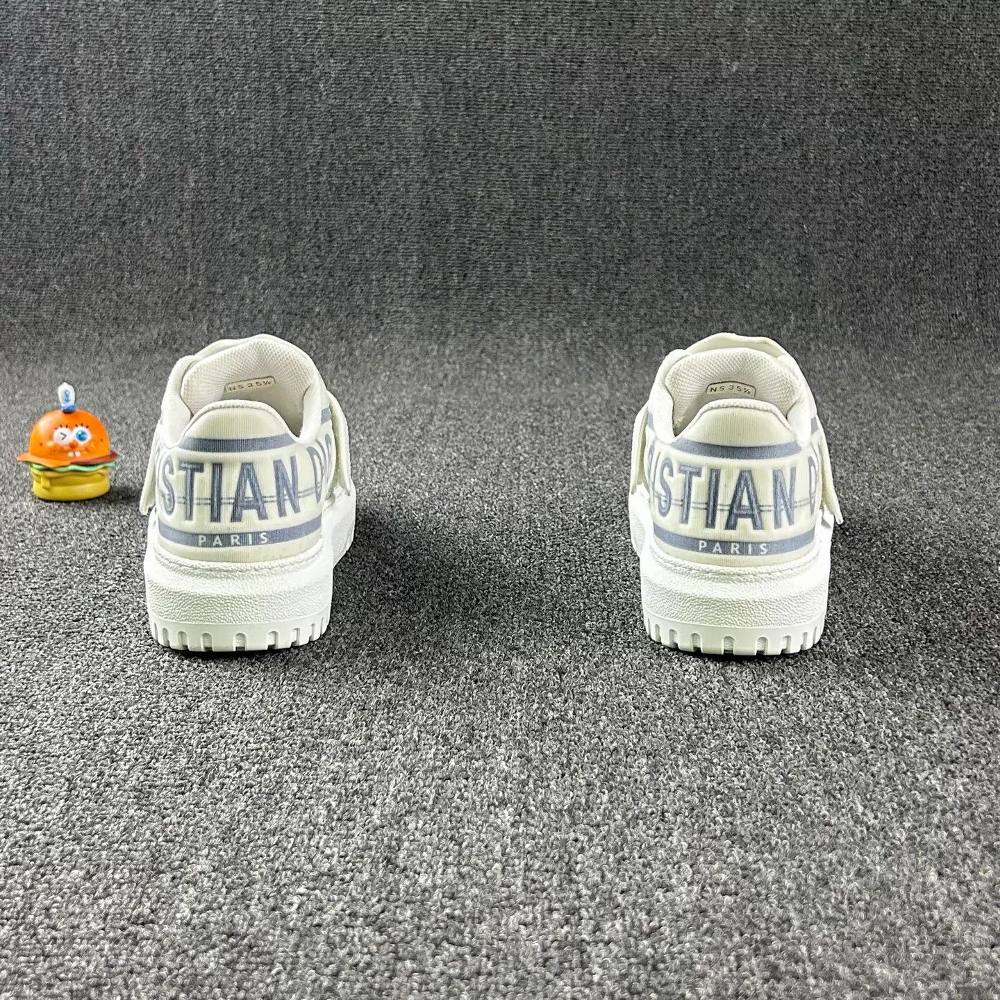 Dior Dior White & Blue Shell Toe Sneakers 35.5 Size US 5 / IT 35 - 5 Thumbnail