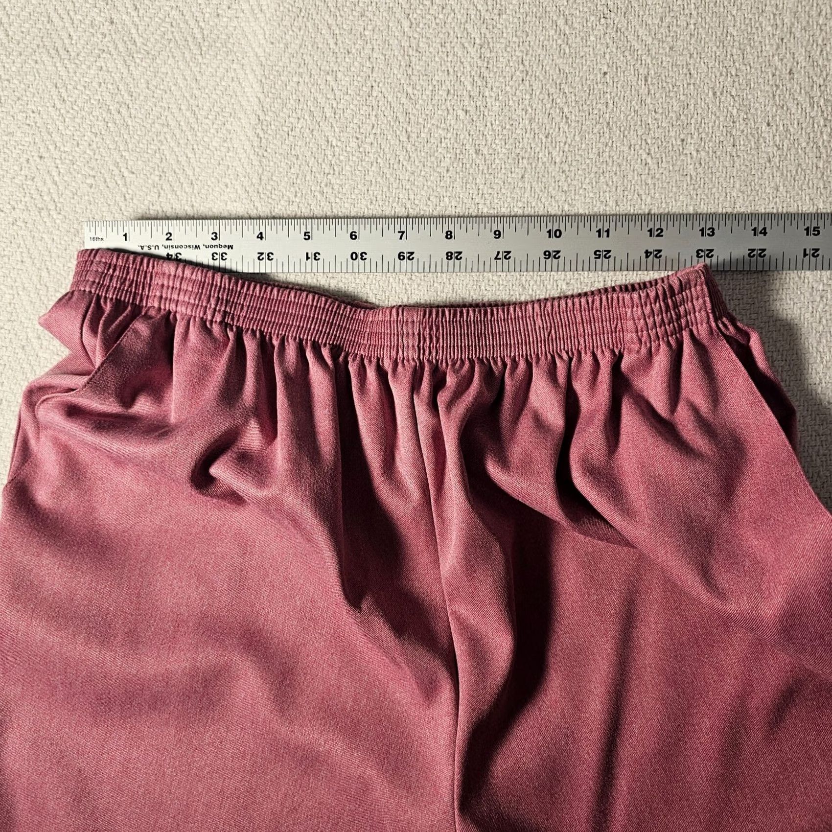 Vintage VINTAGE Alfred Dunner Women's Pants Size 12 Pink Solid Elastic Waist Pull-On Size 34" / US 12 / IT 48 - 4 Thumbnail