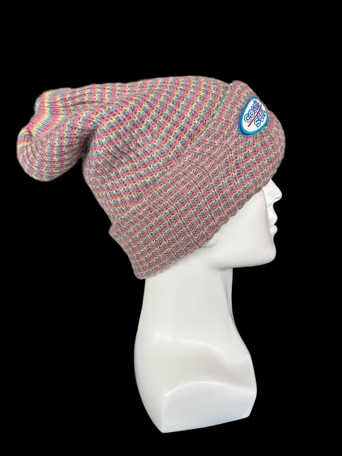 Japanese Brand × Kapital × Vintage Vtg Made in Japan Cosmic Surf knitt Beanie Hats☠️🎌🎌 Size ONE SIZE - 3 Thumbnail