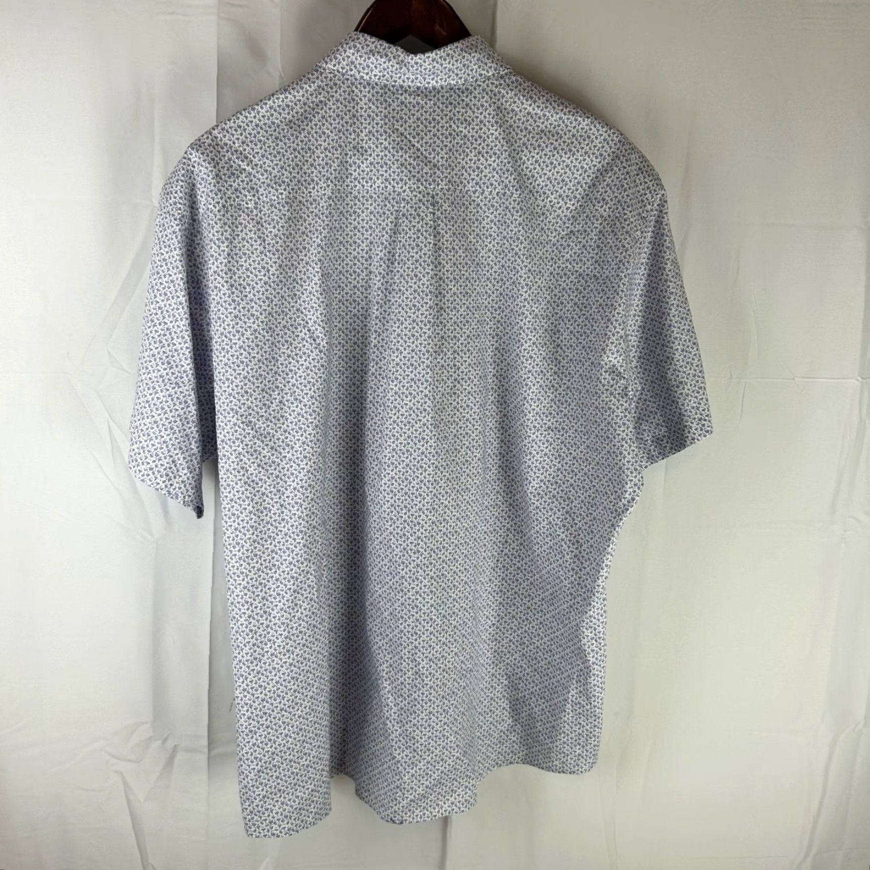 Peter Millar Peter Millar Button Front Mens XL White Martini Glass Print Short Sleeve Shirt Size US 36 / EU 52 - 7 Thumbnail