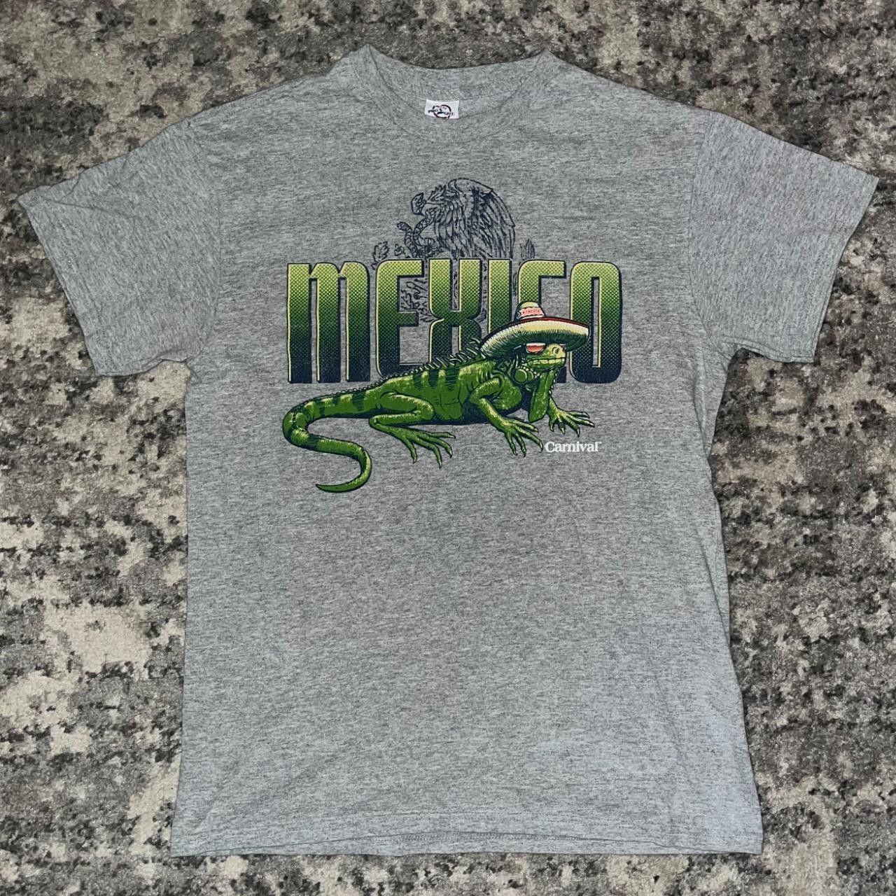 Vintage Y2K Mexico Iguana Carnival Cruises Shirt Size US M / EU 48-50 / 2 - 1 Thumbnail