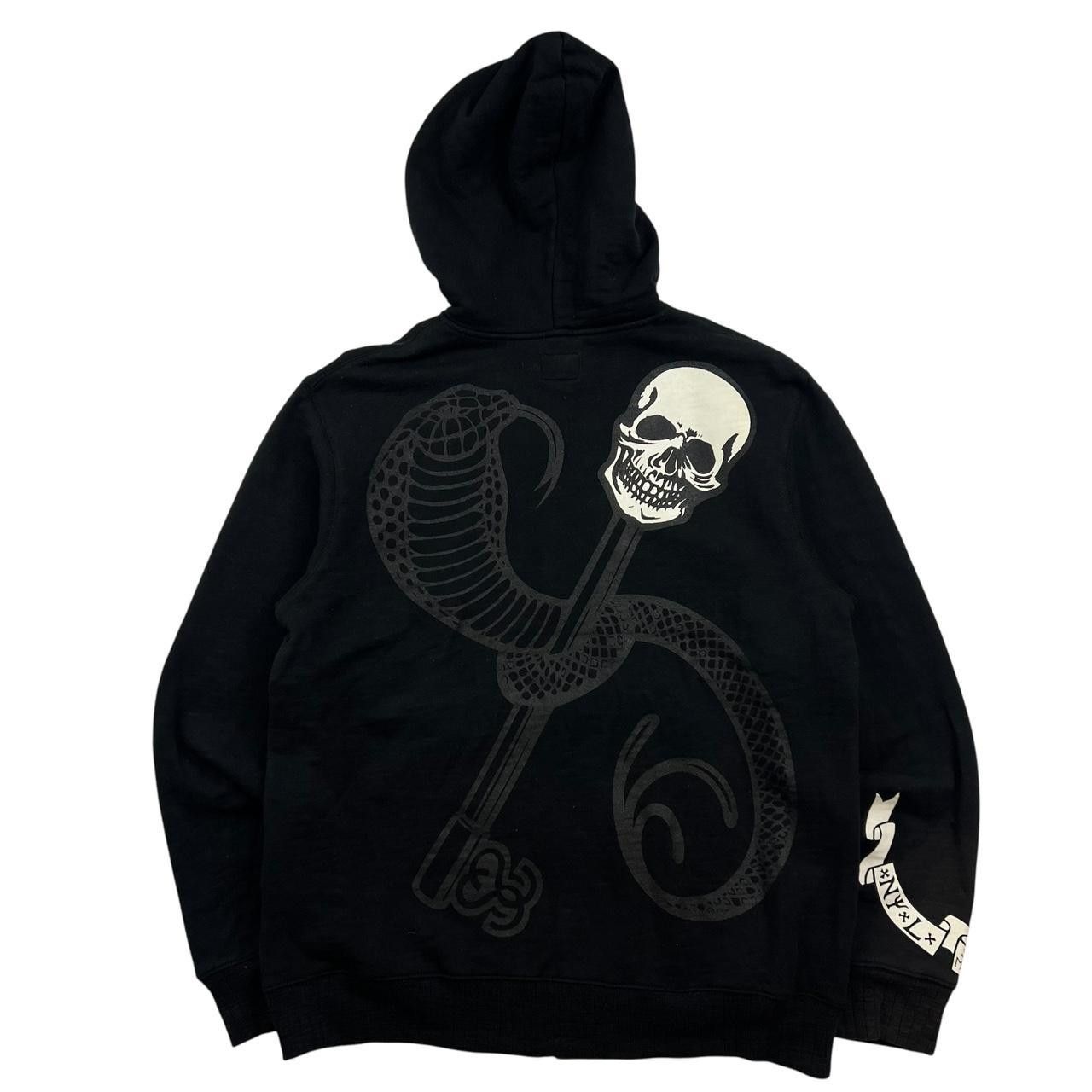 Stussy Vintage 2000s Stussy Crown Skull Zip Up Hoodie - Large Size US L / EU 52-54 / 3 - 2 Thumbnail