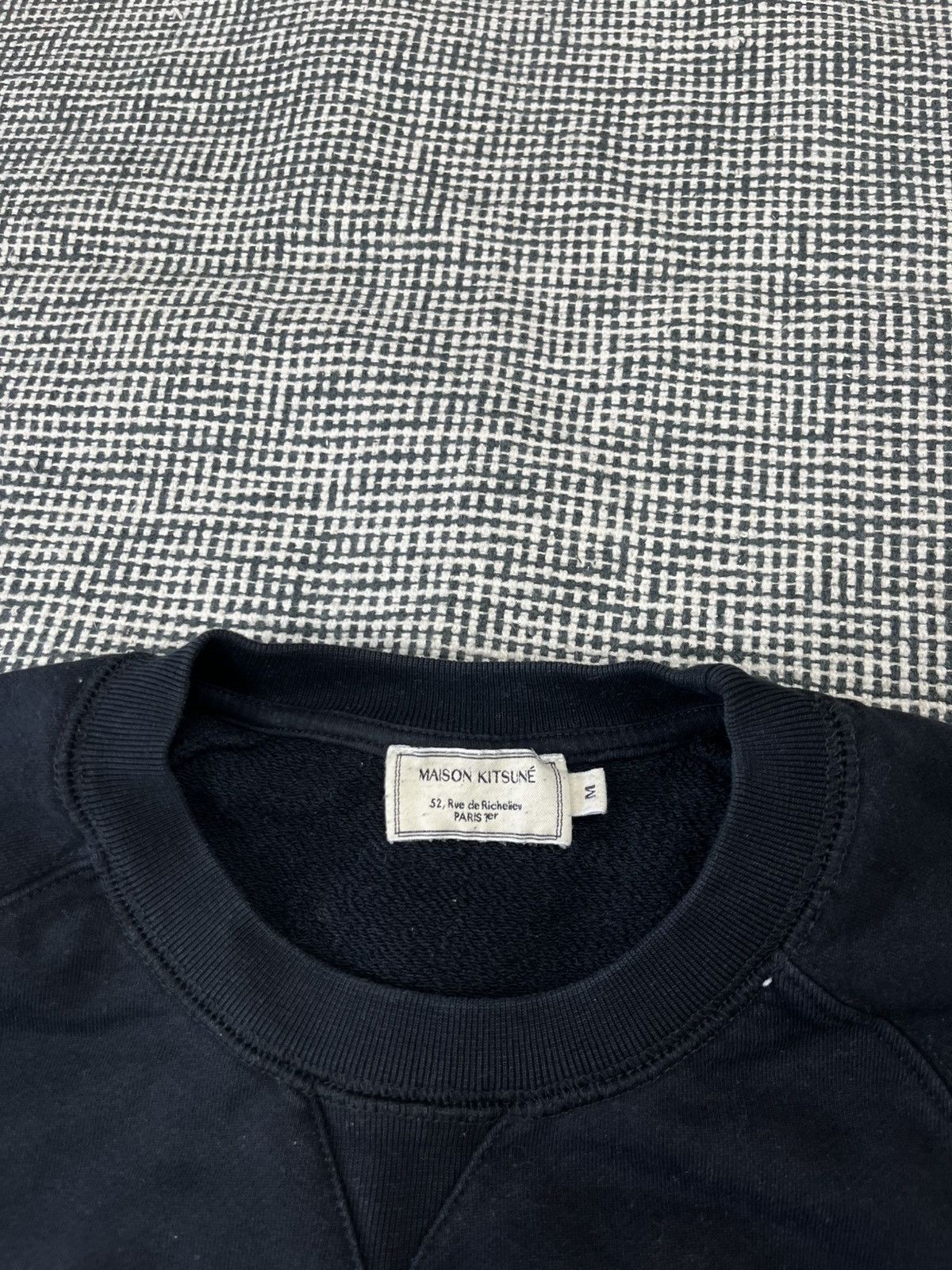 Designer × Maison Kitsune Maison Kitsune logo sweatshirt crewneck black Size US M / EU 48-50 / 2 - 5 Thumbnail