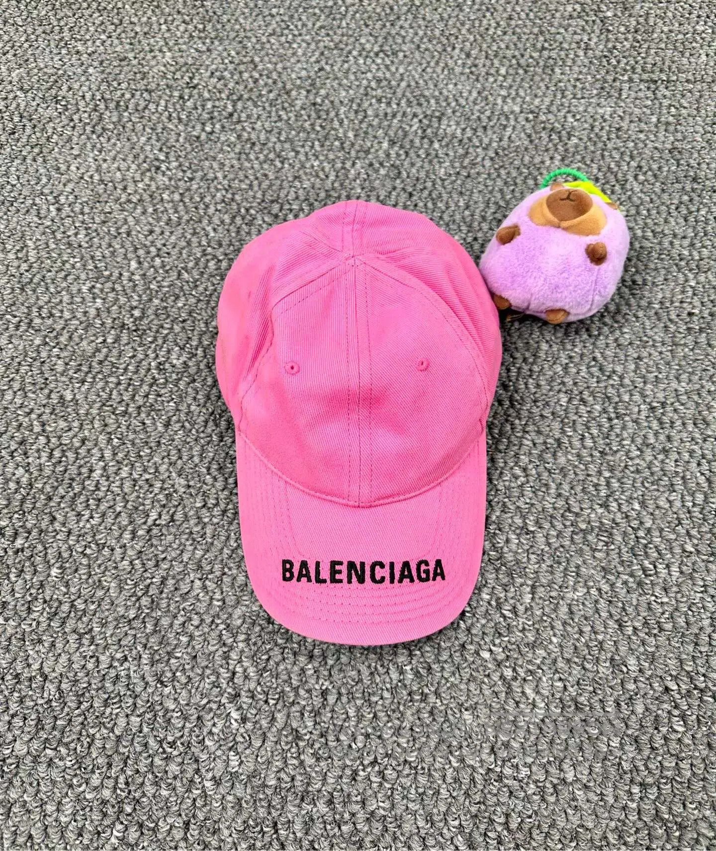 Balenciaga Balenciaga size L Pink Embroidered Letter Logo Baseball Ca Size ONE SIZE - 1 Thumbnail
