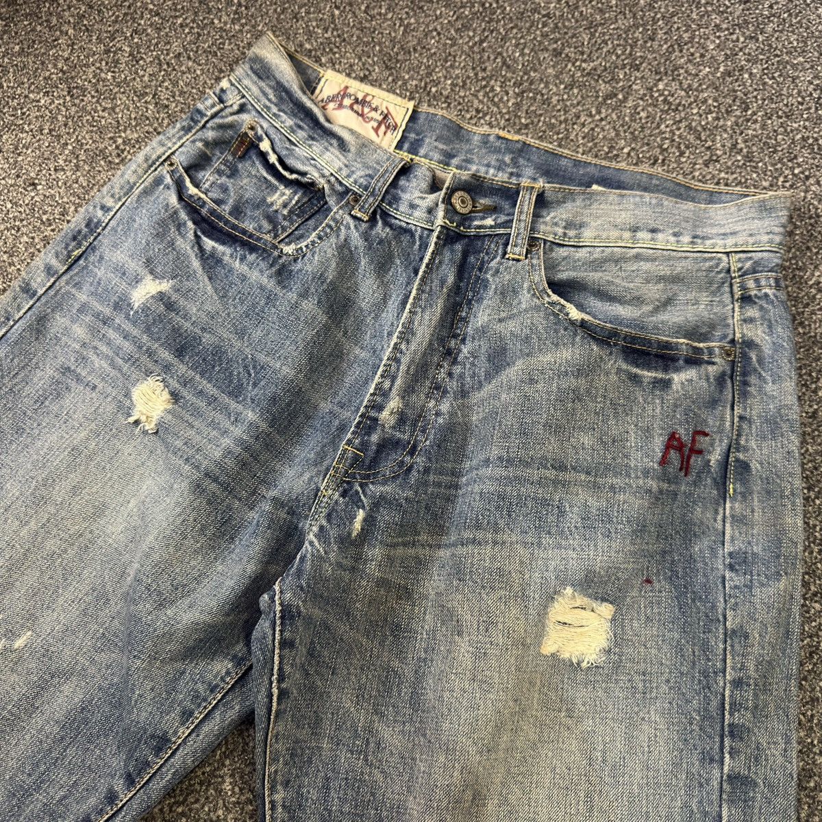 Seditionaries Destroyed Y2K A&F Flared Baggy Distressed Denim Size US 30 / EU 46 - 3 Thumbnail