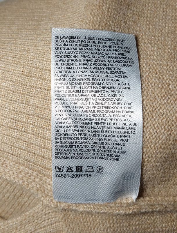 C&A 100% cashmere sweater beige new luxury soft comfortable Size S / US 4 / IT 40 - 8 Thumbnail