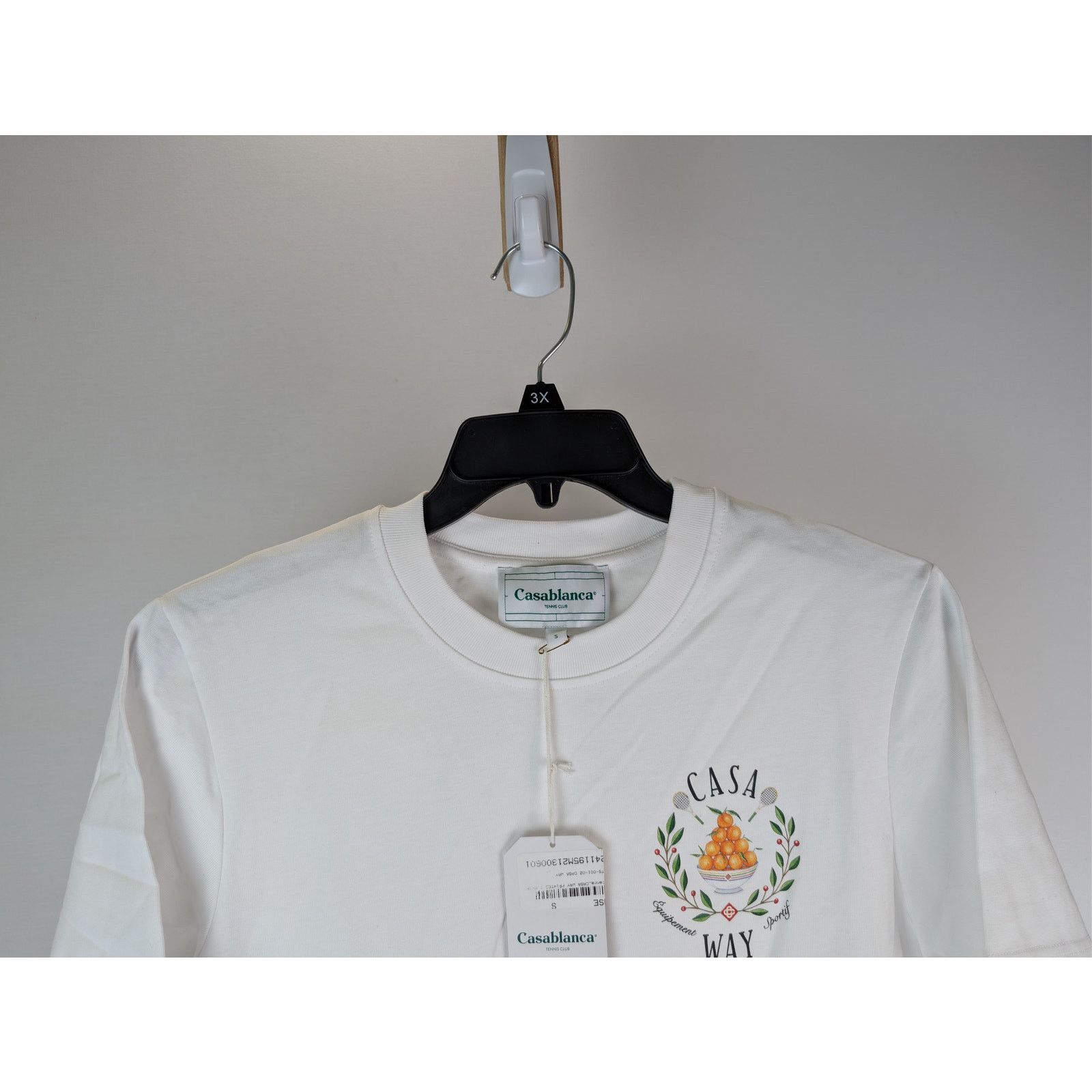 Casablanca o1rshd1 CC20 Casa Way Printed T-Shirt White Jersey in White Size US S / EU 44-46 / 1 - 4 Thumbnail