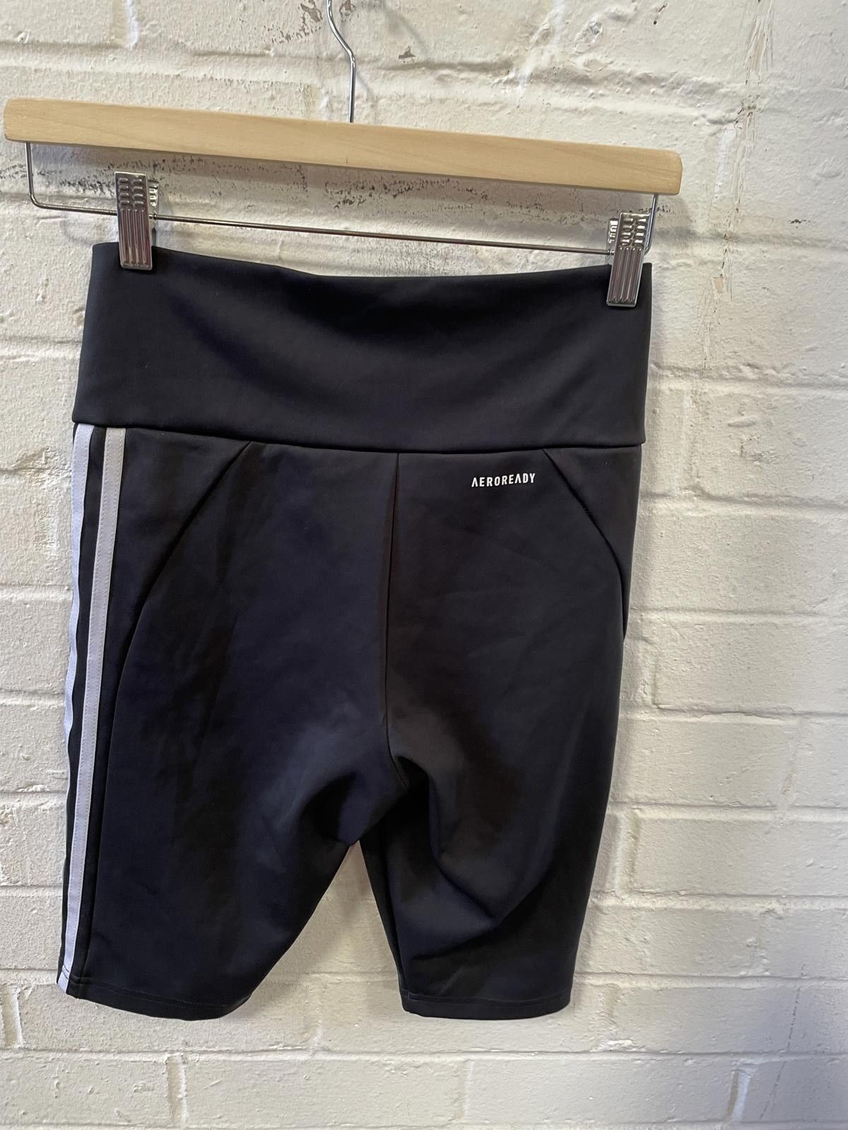 Adidas Adidas Women's Black High Waist Athletic Shorts Size S Size 28" / US 6 / IT 42 - 3 Thumbnail