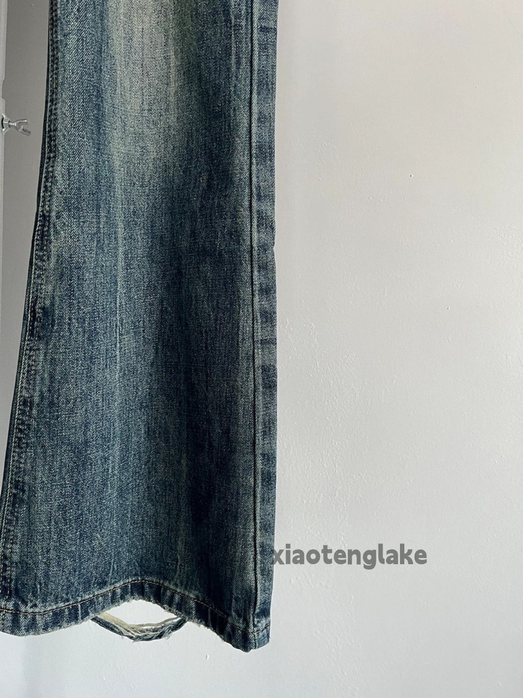 Jean × Vintage washed faded cleanfit yuppie y2k flared jeans Size US 33 - 9 Thumbnail
