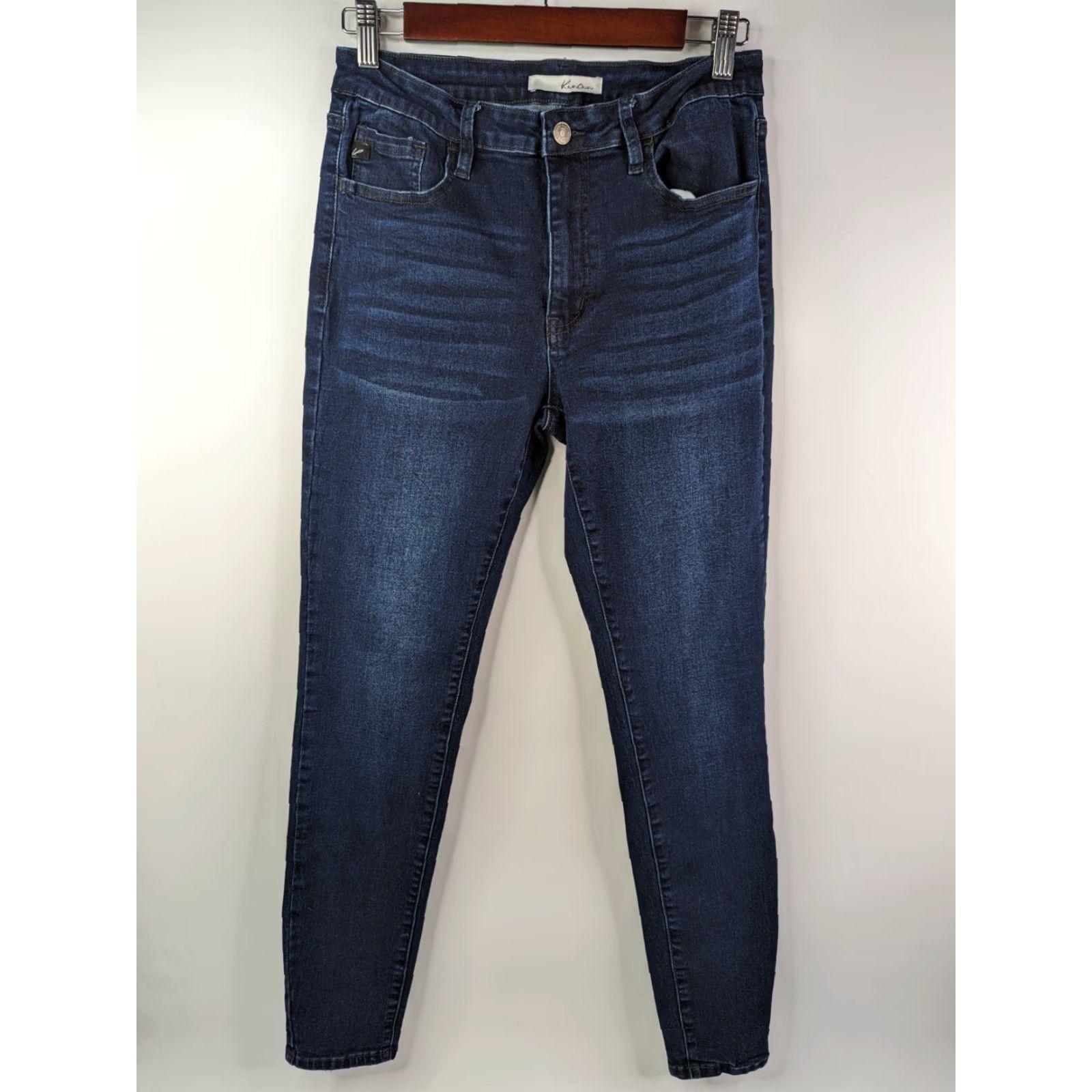 Vintage KanCan Jeans Skinny High Rise Dark Wash Size 9 Blue Denim Slim Regular Women KC11235SD Size 30" / US 8 / IT 44 - 2 Thumbnail