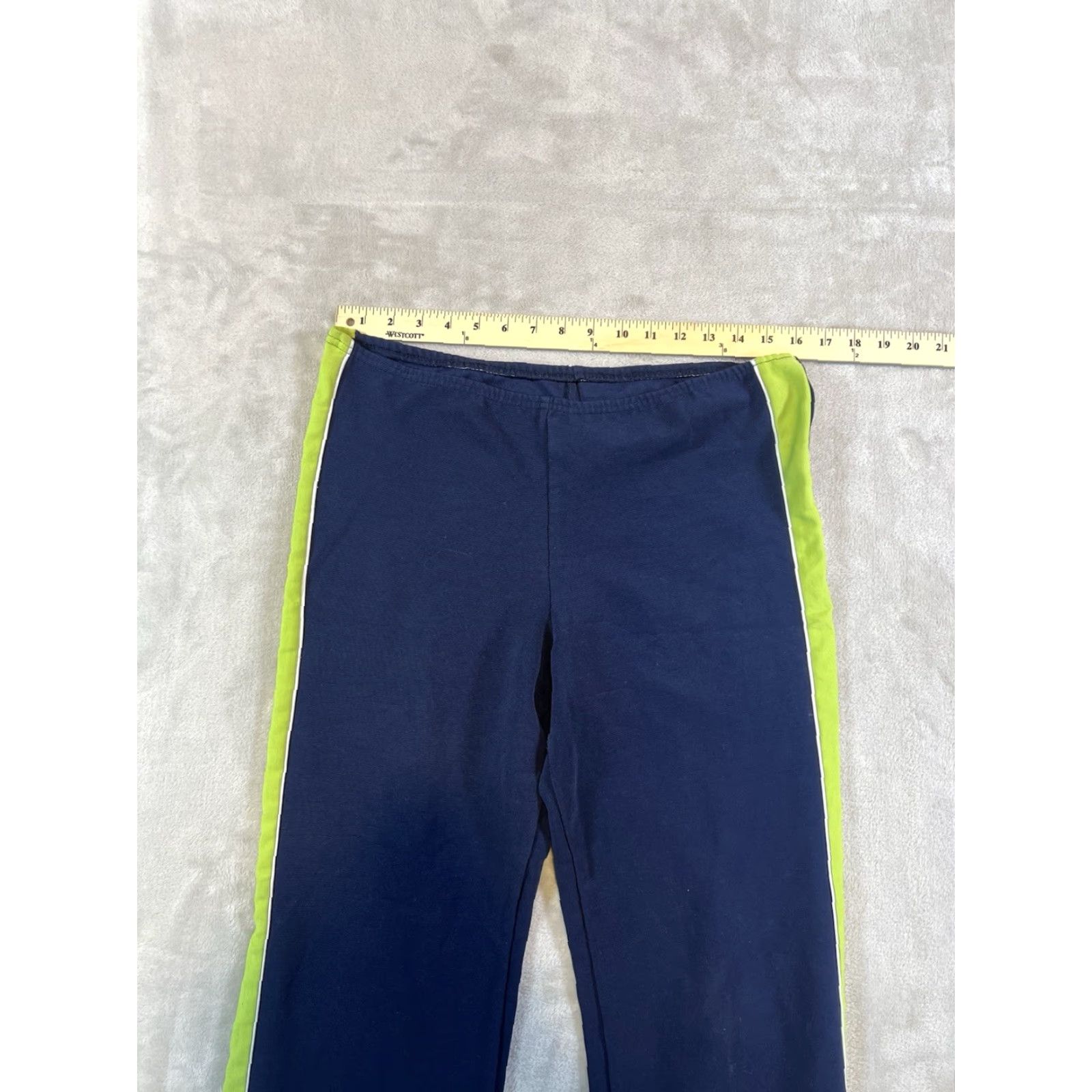 Vintage VINTAGE Fashion Bug Pants Sport Athletic Straight Leg Knit Pull On Inseam 28 in 90s Theme Blue Striped Jersey Size L Womens Size L / US 10 / IT 46 - 2 Thumbnail