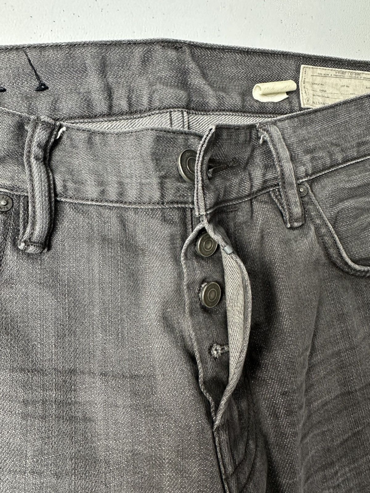 Allsaints AllSaints Nflag Iggy Avant Garde Distressed Denim Jeans Size US 32 / EU 48 - 7 Thumbnail