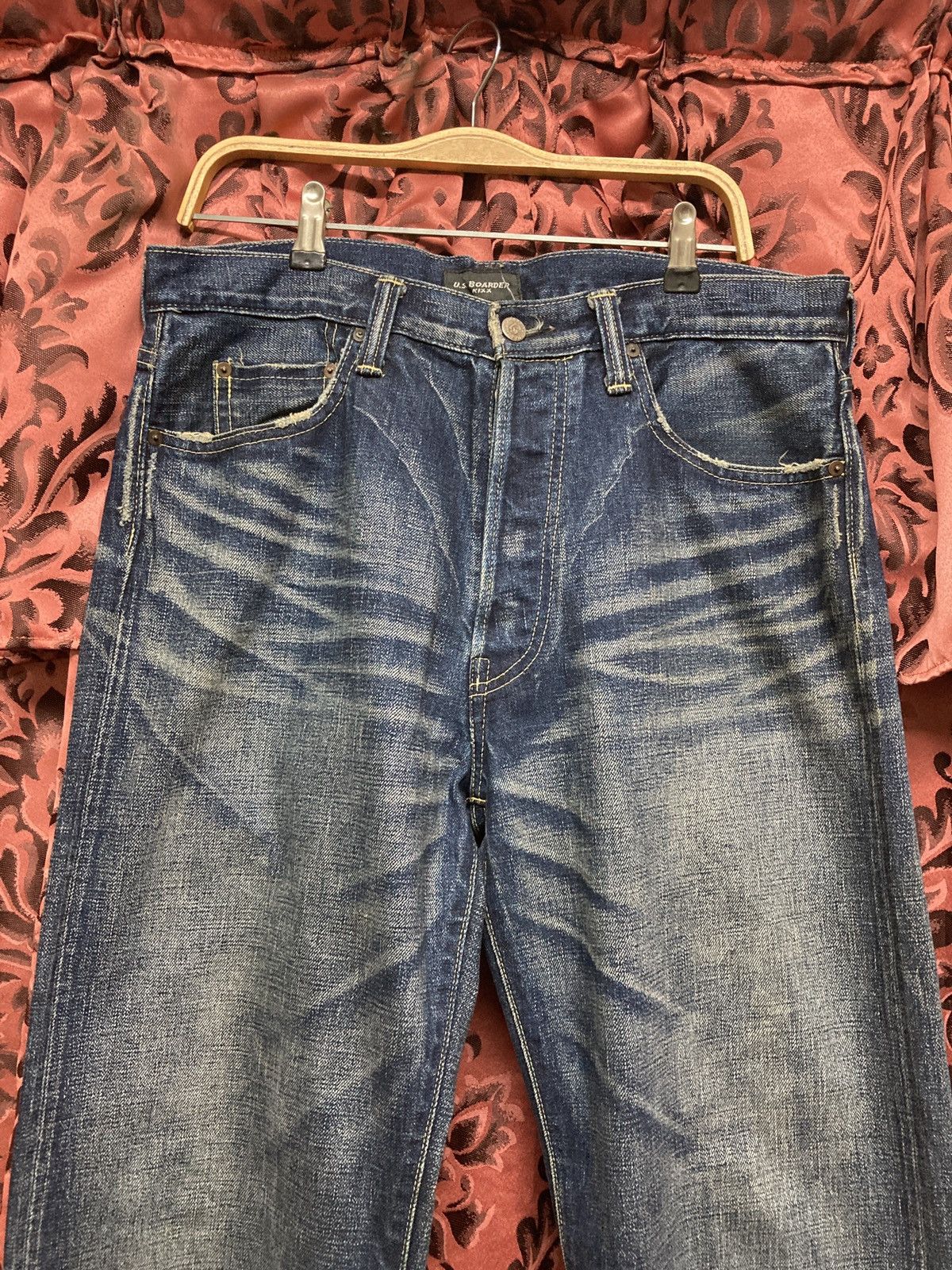 Japanese Brand US BOARDER KIXX SELVEDGE JAPAN JEAN Size US 35 - 16 Thumbnail