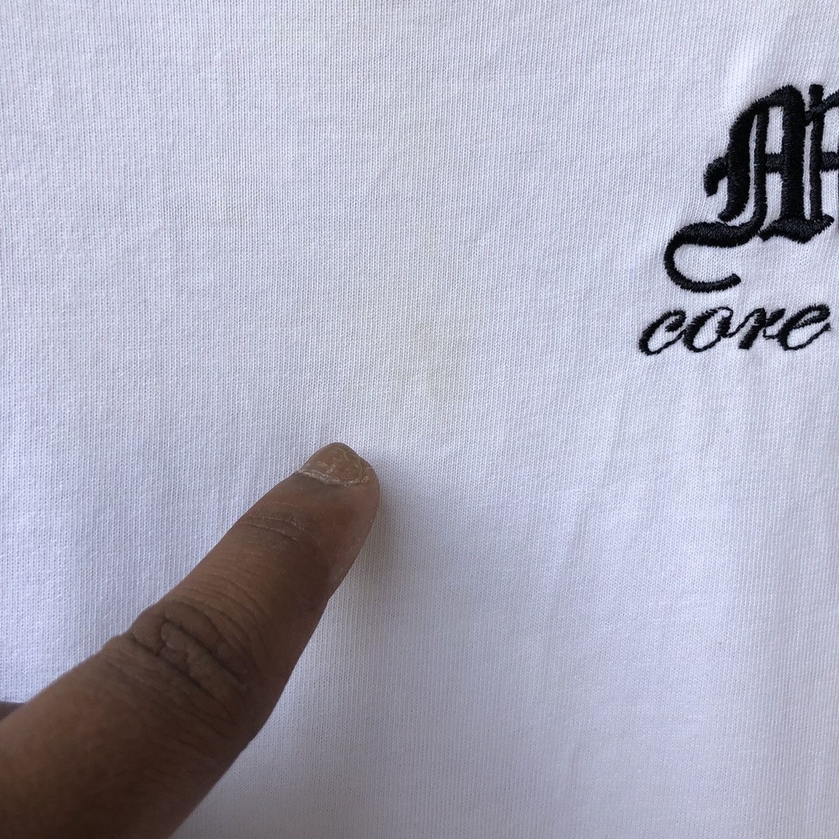 Japanese Brand MCD More Core Division Embroided Tshirt Size US XL / EU 56 / 4 - 9 Thumbnail