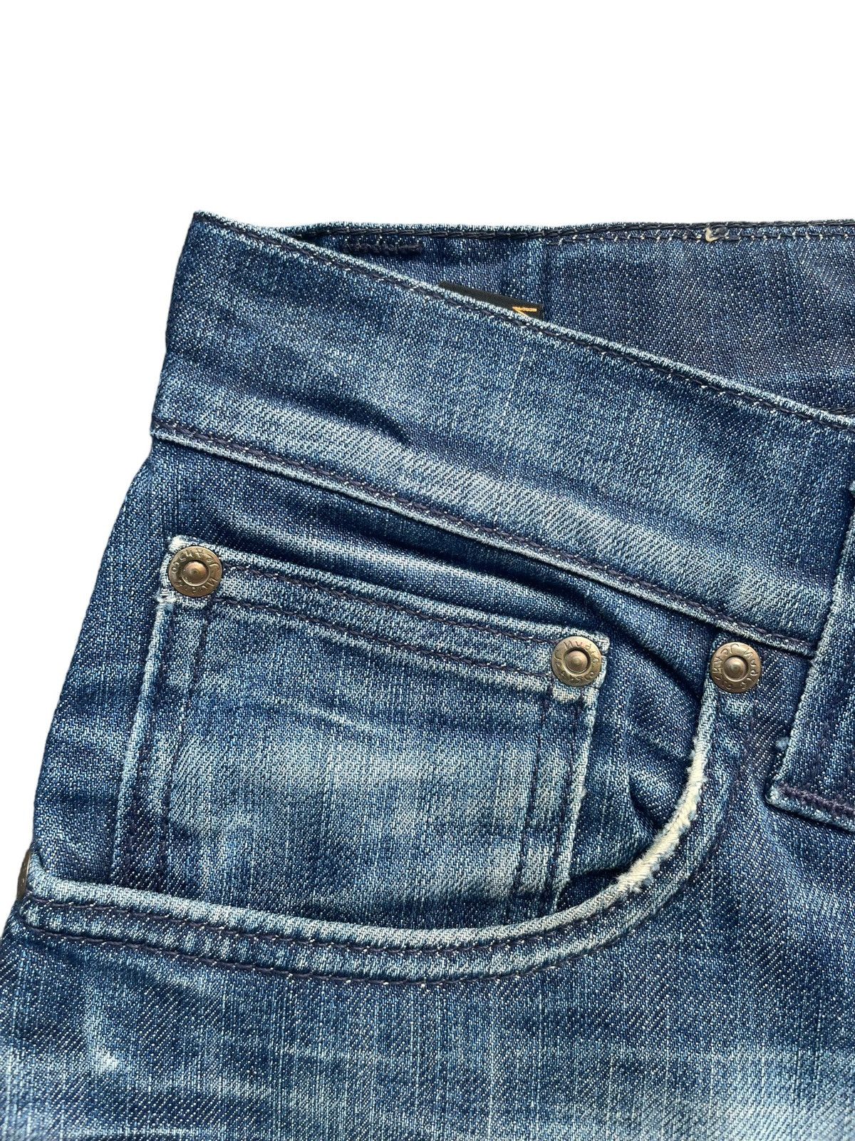 Nudie Jeans Nudie Thin Finn Faded Wash Denim Size US 33 - 6 Thumbnail