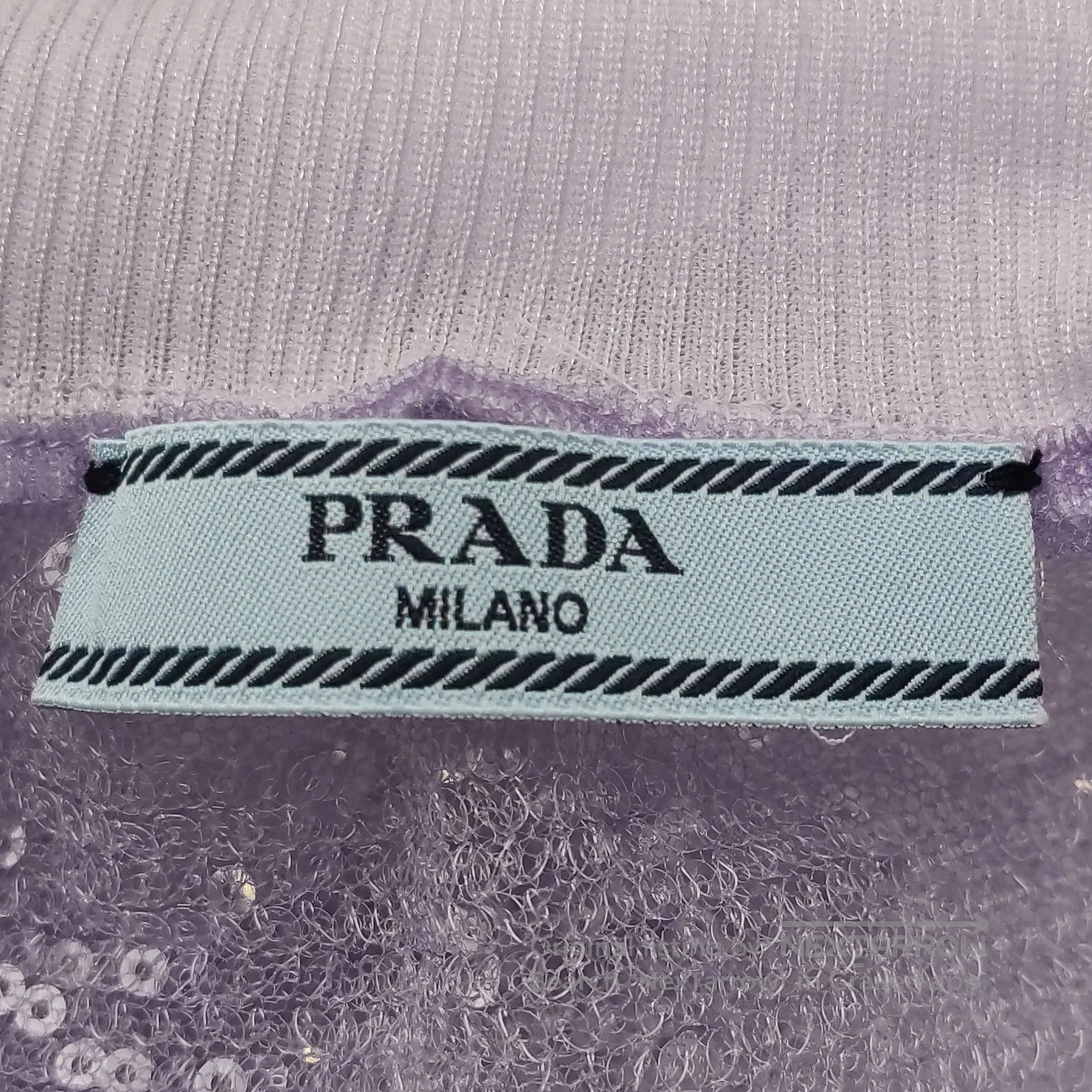 Prada Prada Sequined Midi Skirt in Light Purple . Size 22" - 4 Thumbnail