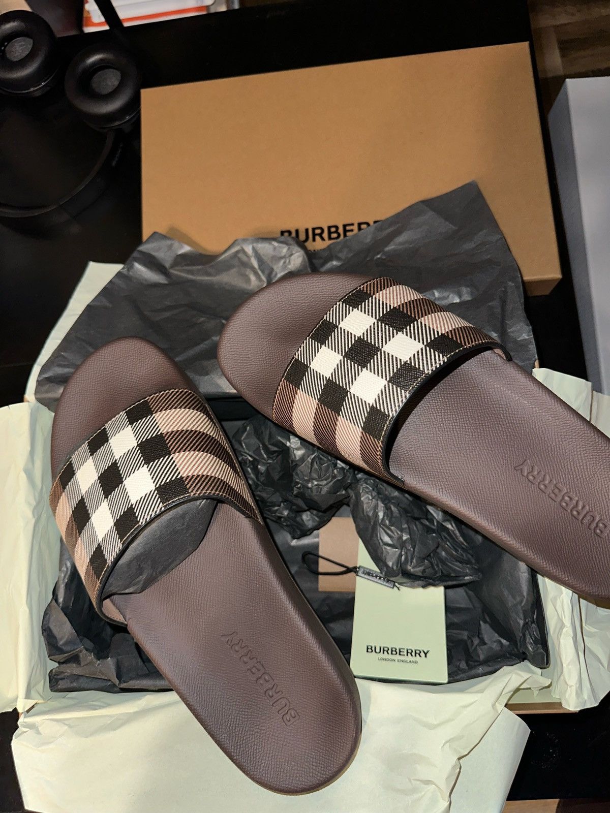 Burberry Burberry slides AMF SDL FURFLEY Size US 9 / EU 42 - 1 Thumbnail
