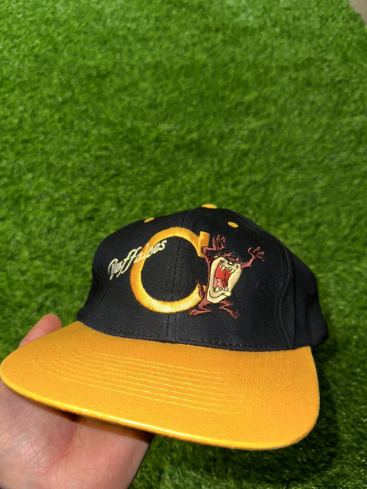 Vintage × Warner Bros Vintage Looney Tunes Hat Taz Tasmanian Devil Buffaloes Hat Size ONE SIZE - 1 Thumbnail