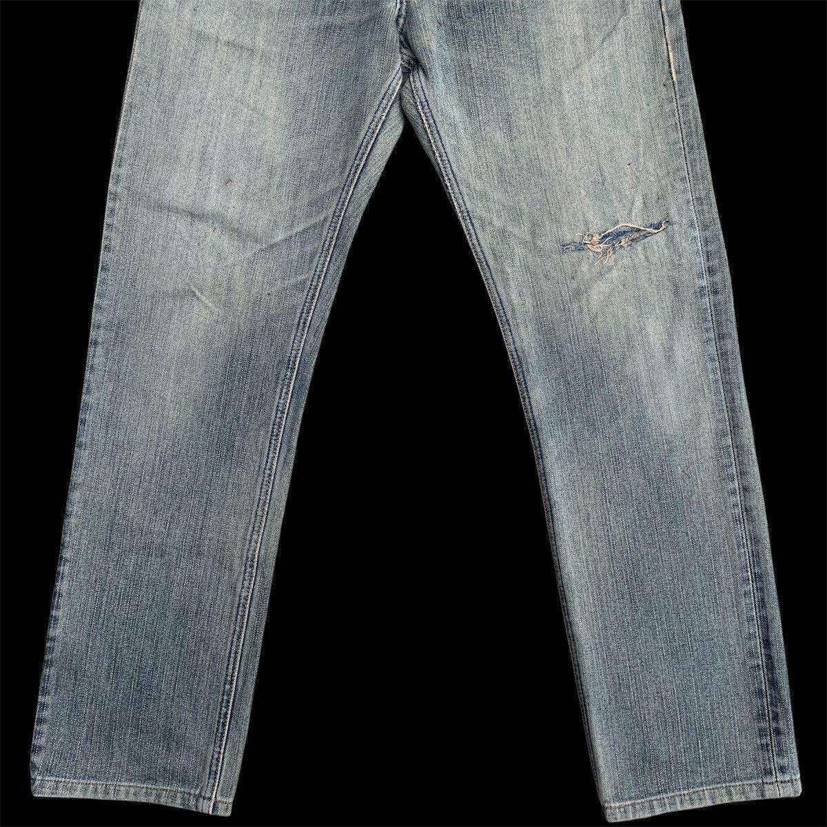 Lee Vintage Lee Classic Light Wash Distressed Denim Jeans W31 Size US 31 - 4 Thumbnail