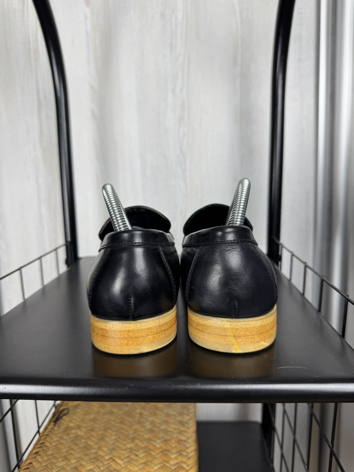 Ermenegildo Zegna Ermenegildo Zegna black leather good year moccasins loafers Size US 7 / EU 40 - 10 Thumbnail