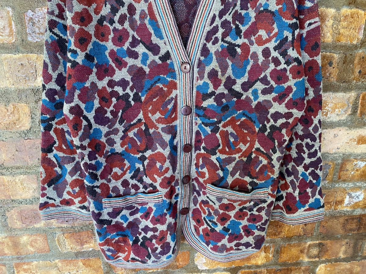 Coogi × Missoni × Yoshiyuki Konishi 1990s Missoni sport Floral jacquard knit Size L / US 10 / IT 46 - 4 Thumbnail