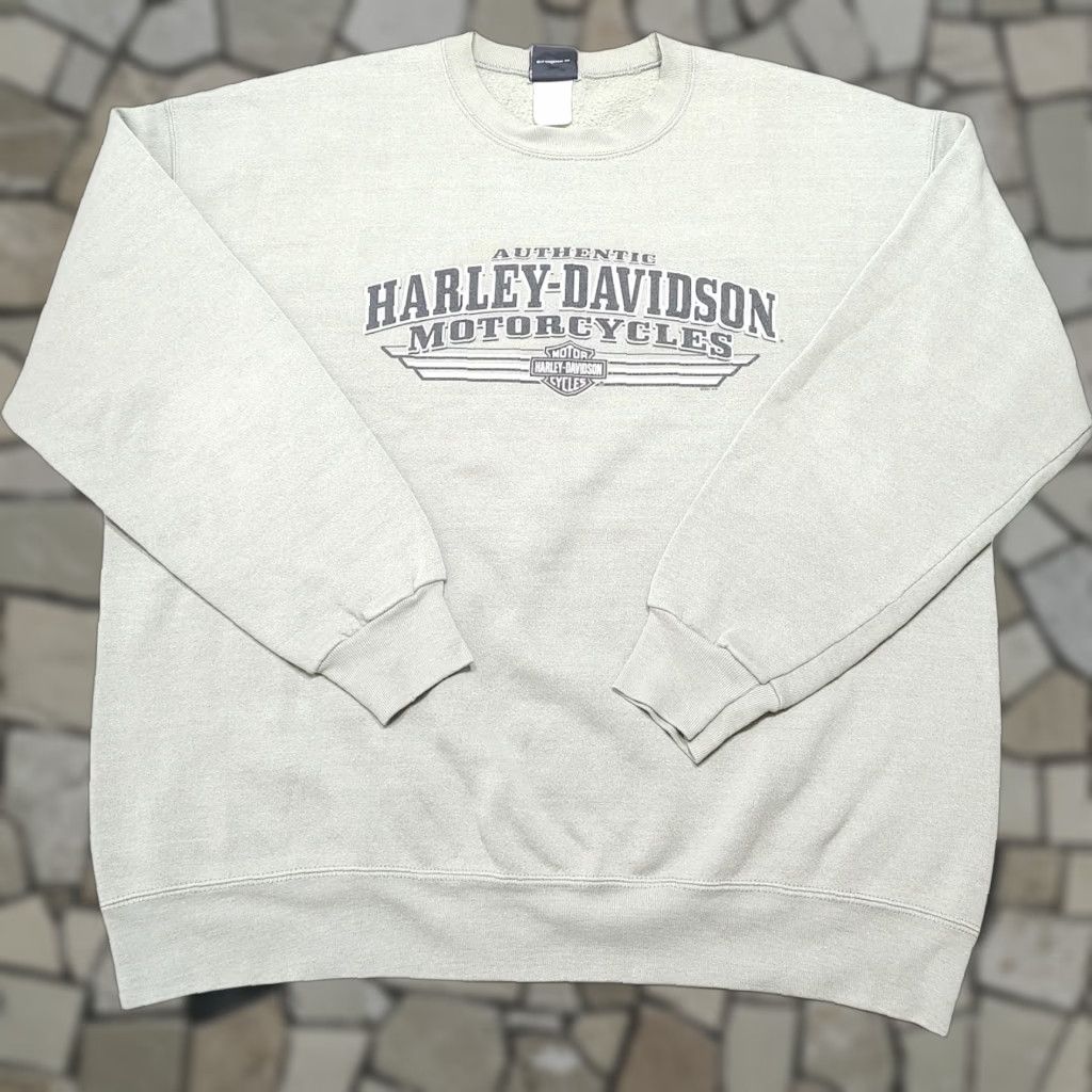 Harley Davidson VINTAGE Harley-Davidson Sweatshirt XL Tan Harley-Davidson Logo Pig Hog Graphic Mens Pullover Crew Neck Long Sleeve Tan / Gold? Size US XL / EU 56 / 4 - 1 Thumbnail