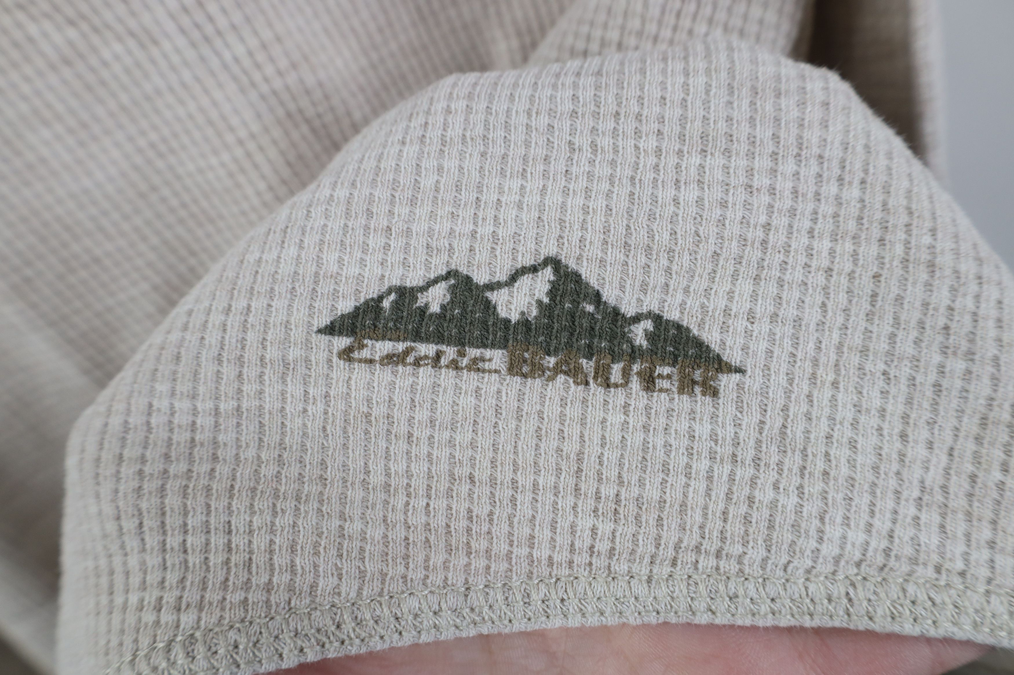 Eddie Bauer Vintage Y2K Eddie Bauer Waffle Knit Long Sleeve T-Shirt Size US XXL / EU 58 / 5 - 4 Thumbnail