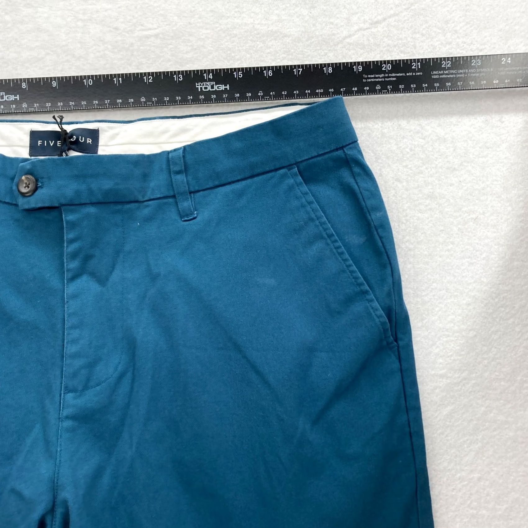 Vintage Five Four Pants Mens 36 Lake Blue Slim Straight Leg Chino Pant Stretch Fabric Size US 32 / EU 48 - 6 Thumbnail