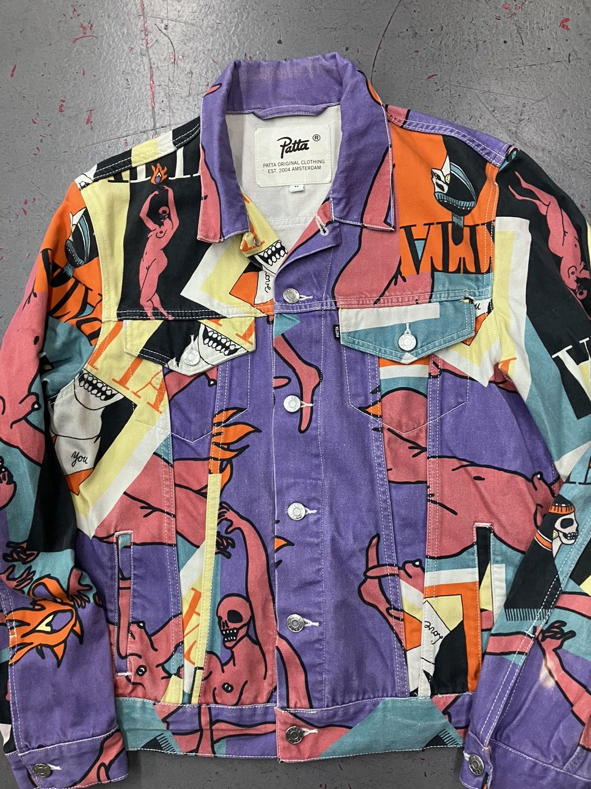 Patta Patta Magazine Denim Jacket & Pants Set Size Medium Size US M / EU 48-50 / 2 - 3 Thumbnail