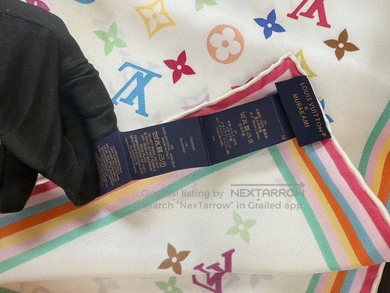 Other Louis Vuitton Takashi Murakami co-branded full logo silk s Size ONE SIZE - 3 Thumbnail