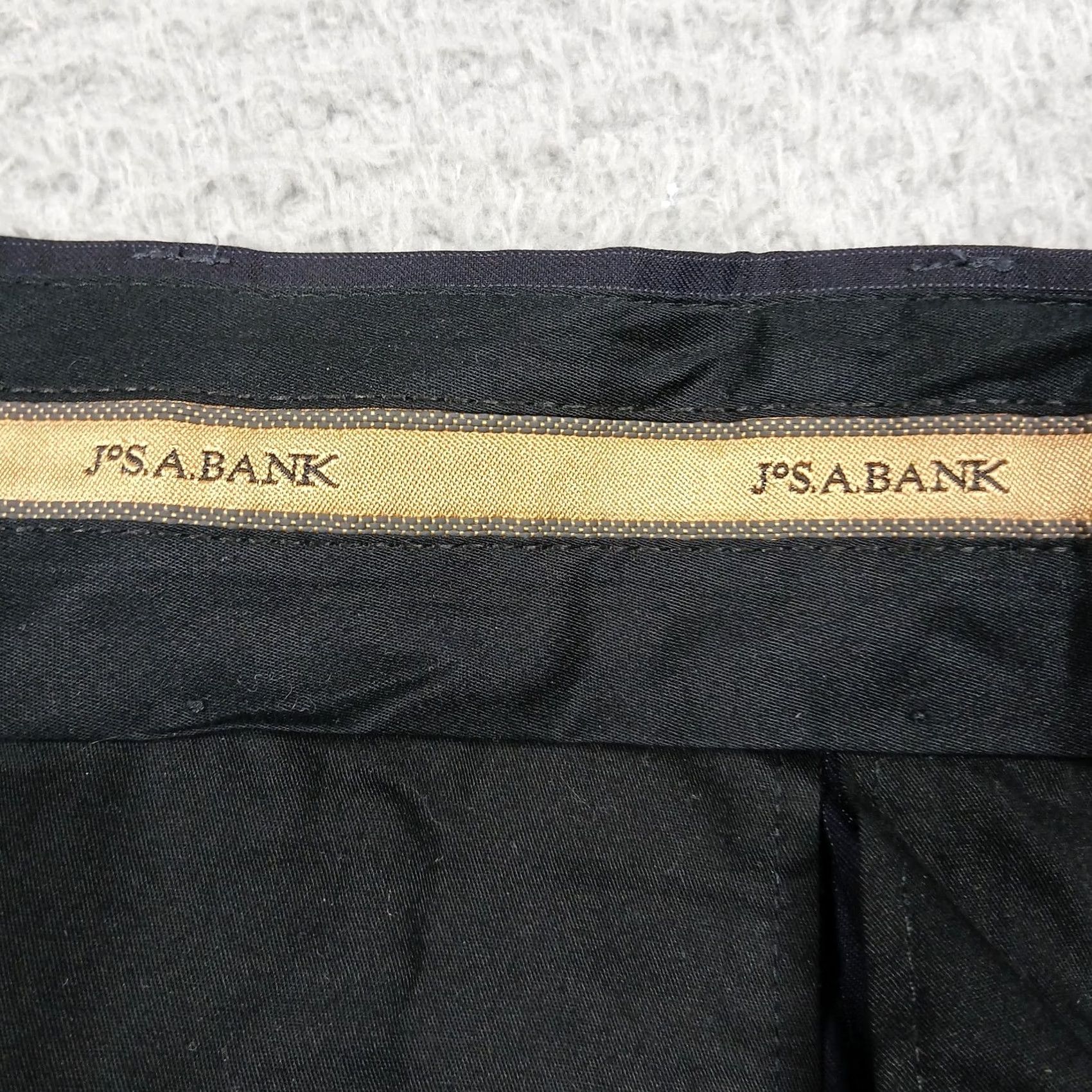 Jos. A. Bank Jos. A. Bank Dress Pants Mens 39L Black Gray Pinstripe Wool Pleated Cuffed Classic Research Boost Size US 39 - 3 Thumbnail