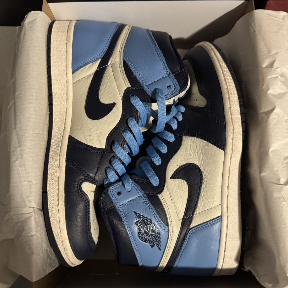 Jordan Brand Jordan 1 high og obsidian Size US 8 / EU 41 - 7 Thumbnail