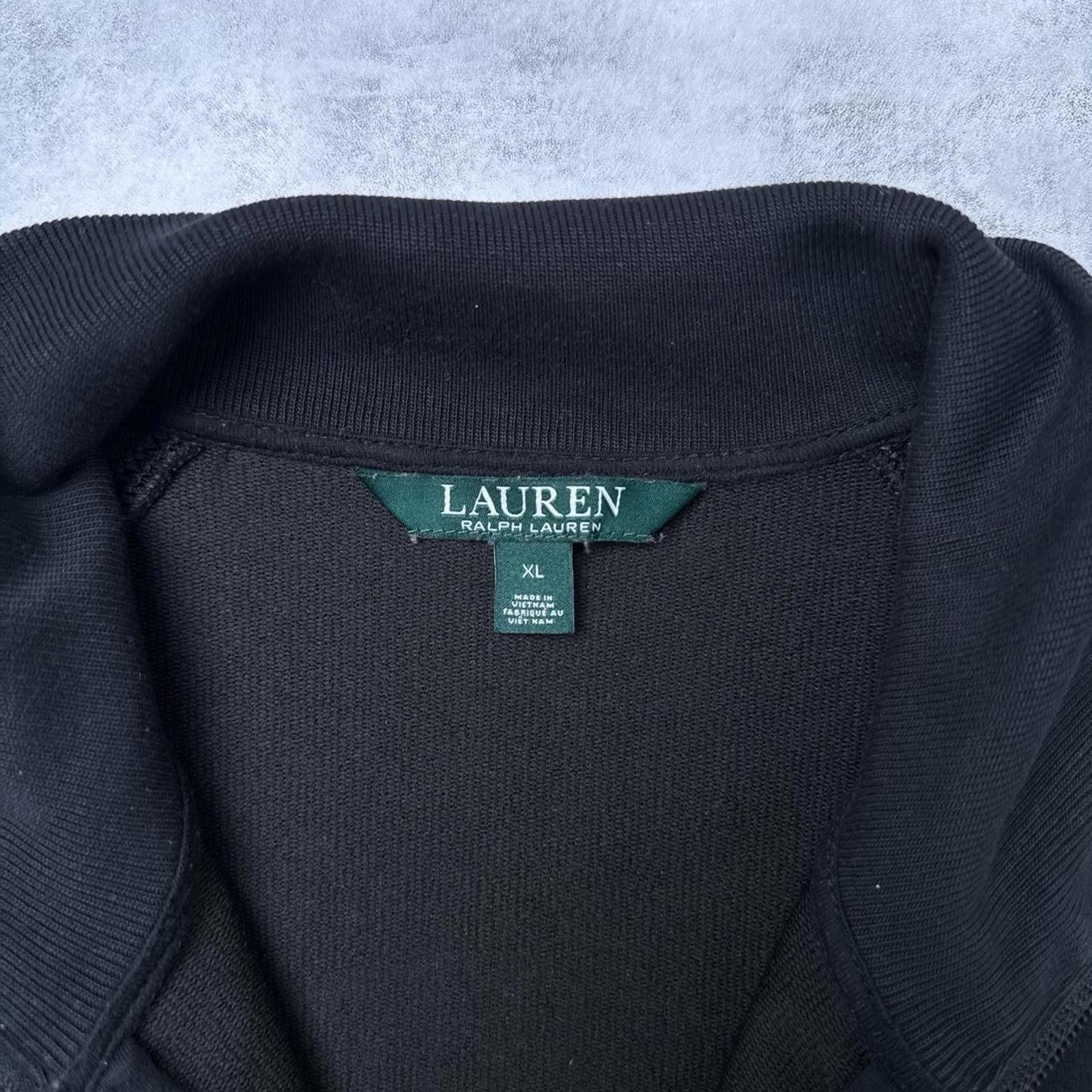 Polo Ralph Lauren Y2K Polo Ralph Lauren Black 00s Zip up jacket Size XL / US 12-14 / IT 48-50 - 3 Thumbnail