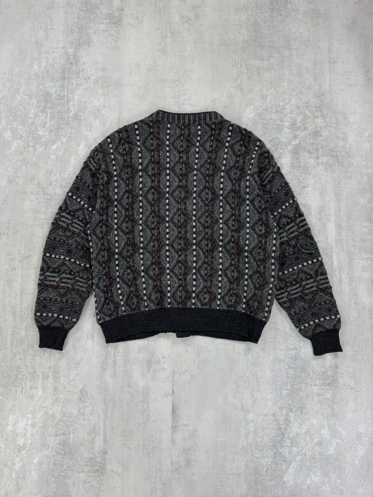 Vintage Lettmann by breidhof Vintage Cardigan 90s Mens size 50/L Size US L / EU 52-54 / 3 - 3 Thumbnail