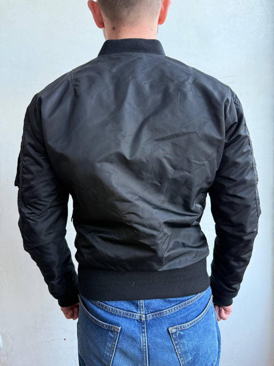 Schott Schott NYC American College Nylon Mens Black Bomber Jacket M Size US M / EU 48-50 / 2 - 20 Thumbnail