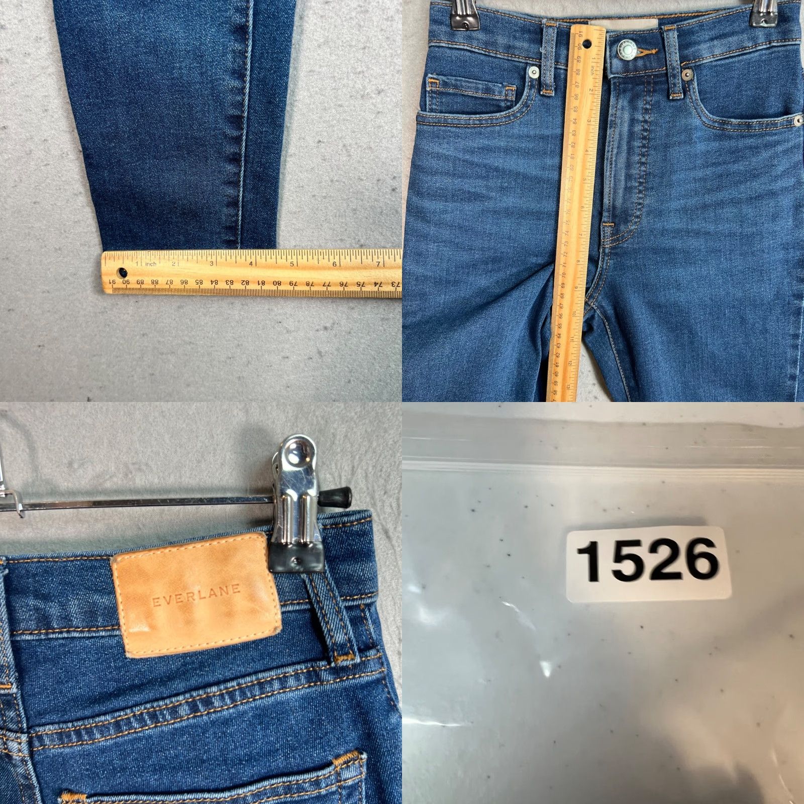 Everlane Everlane Women's Skinny Jeans Size 24 Medium Wash Denim Ankle High Size 42" / US 20 - 8 Thumbnail