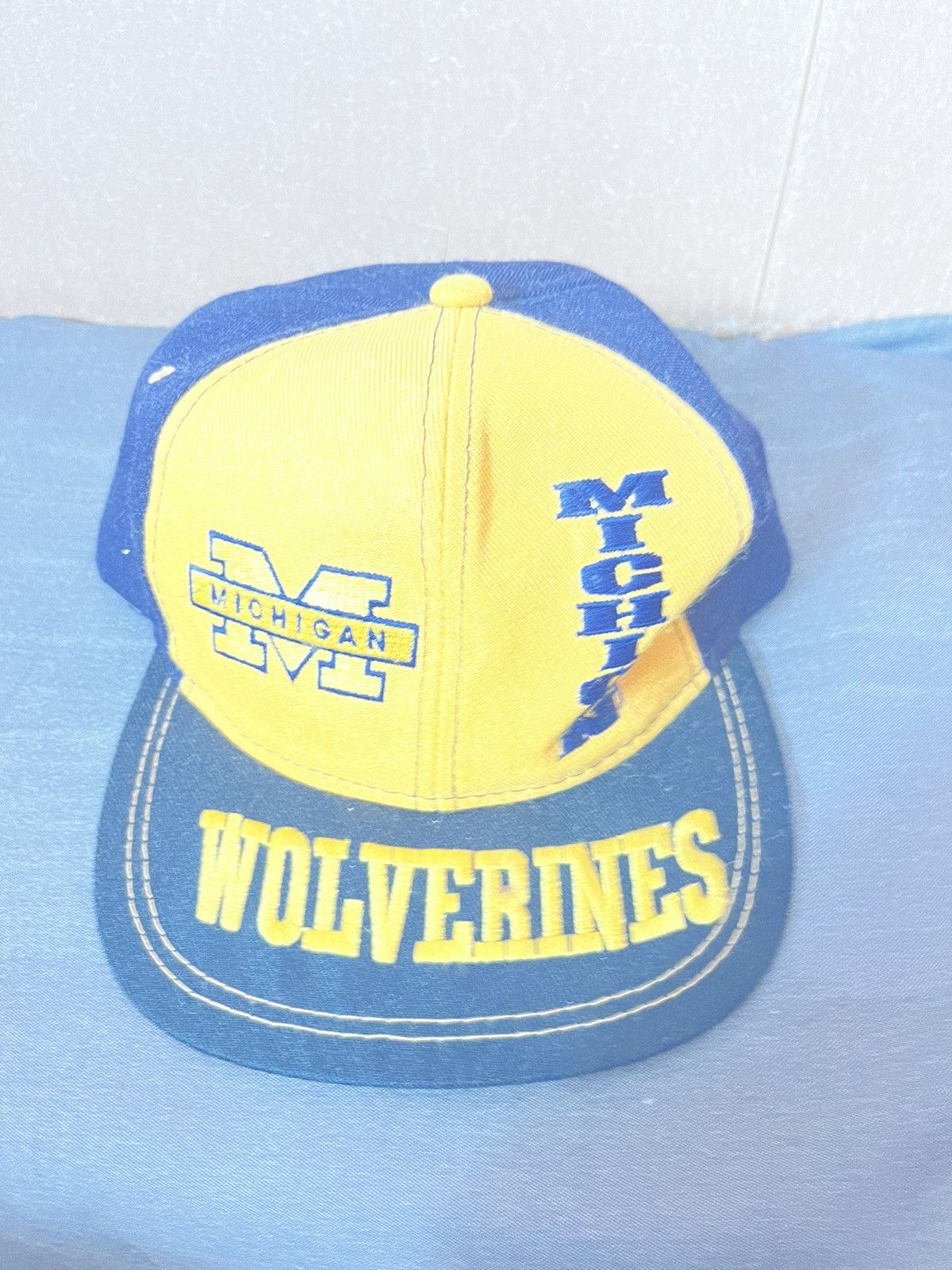 Pro Player × Vintage Vintage 90s Adult Michigan Wolverines Snapback Hat Size ONE SIZE - 1 Thumbnail