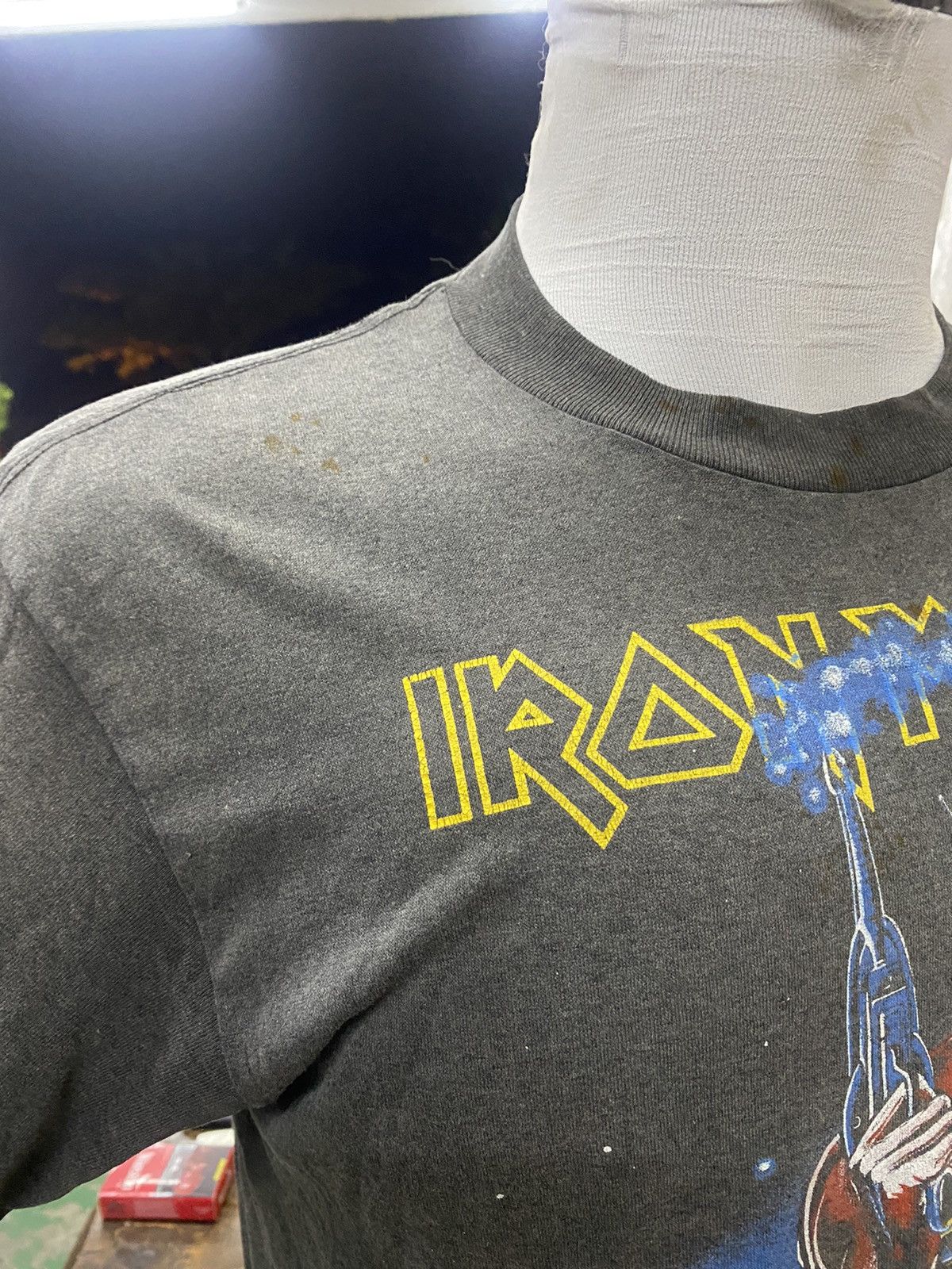 Band Tees × Iron Maiden × Vintage Vintage Iron Maiden Somewhere on Tour 1986-1987 Usa Size US L / EU 52-54 / 3 - 5 Thumbnail