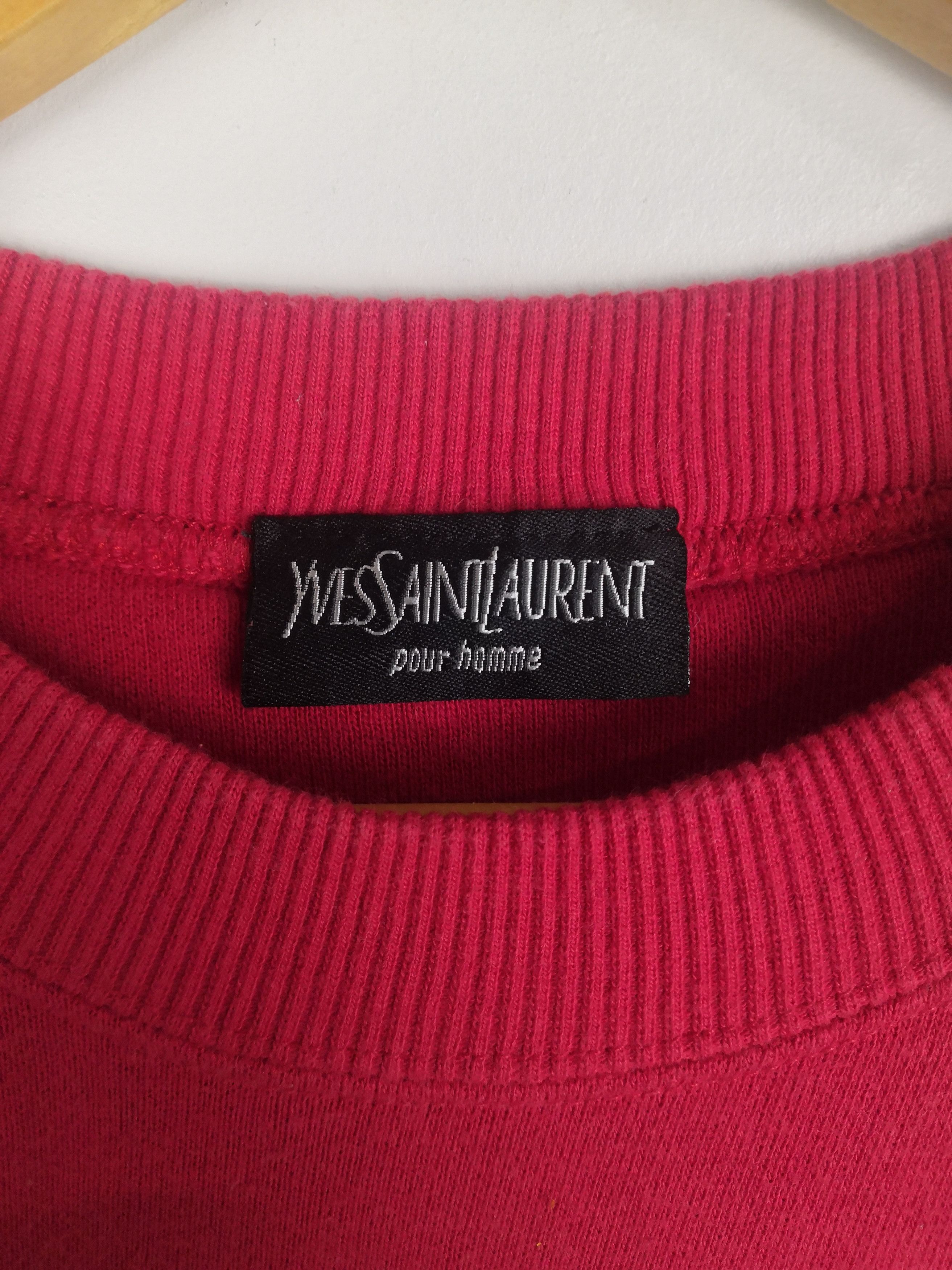 Yves Saint Laurent Vintage 90s Yves Saint Laurent Sweatshirt YSL Spellout Size US L / EU 52-54 / 3 - 5 Thumbnail