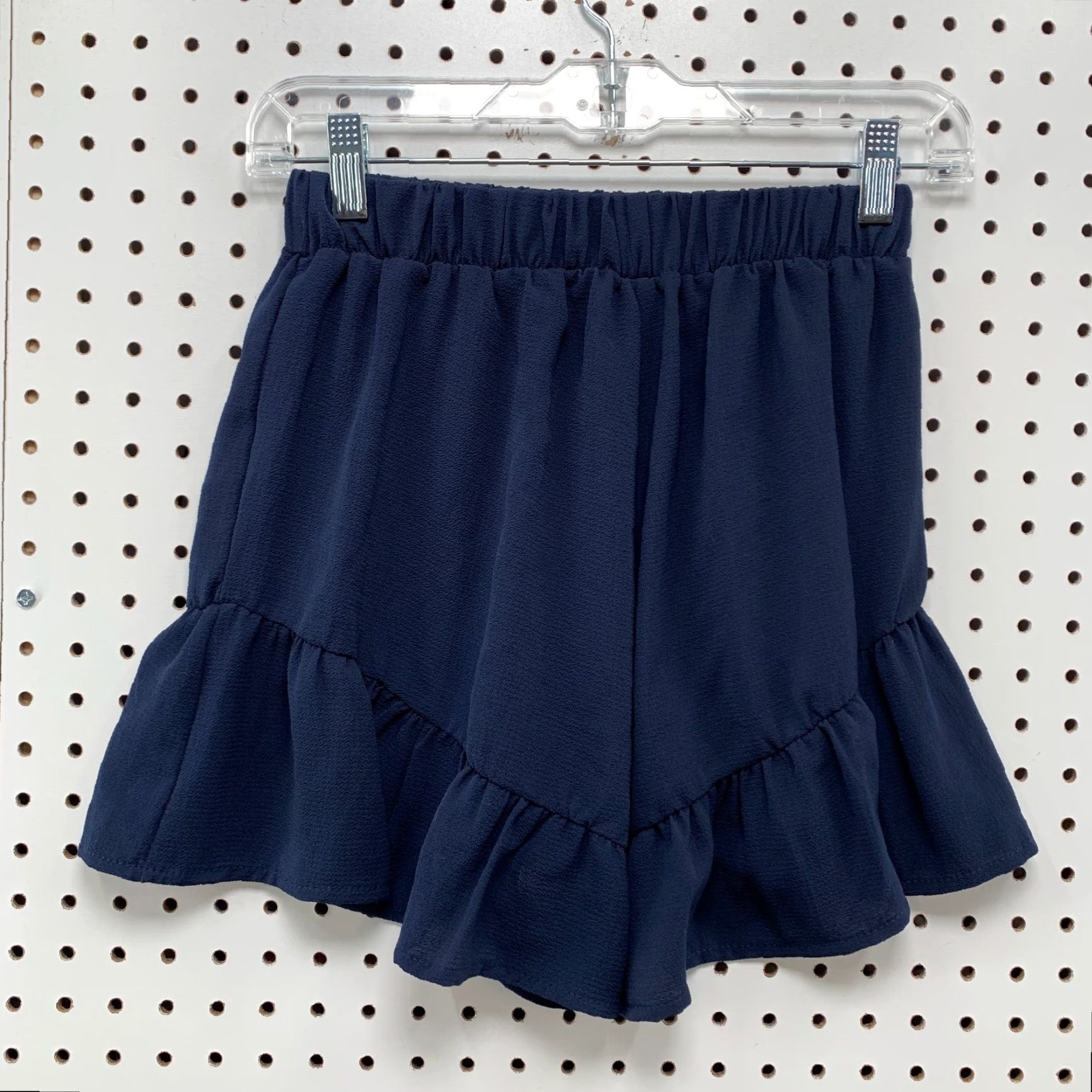 Vintage VINTAGE Tyche Skirt Skort Shorts Womens Small Navy Blue Ruffled Stretch 24x2.5 Size 28" / US 6 / IT 42 - 6 Thumbnail