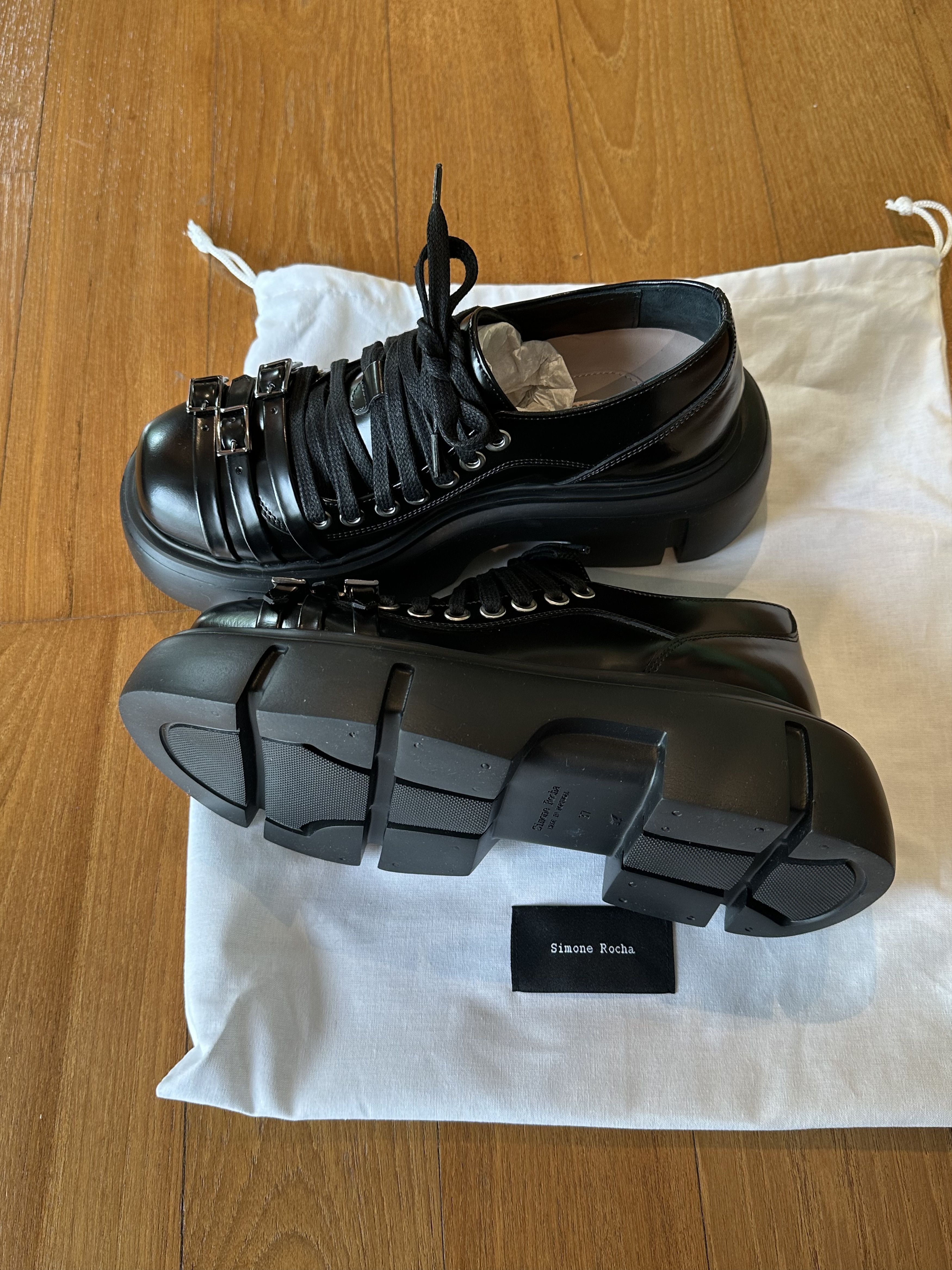 Simone Rocha Simone Rocha low platform buckle boots Size US 7 / IT 37 - 6 Thumbnail